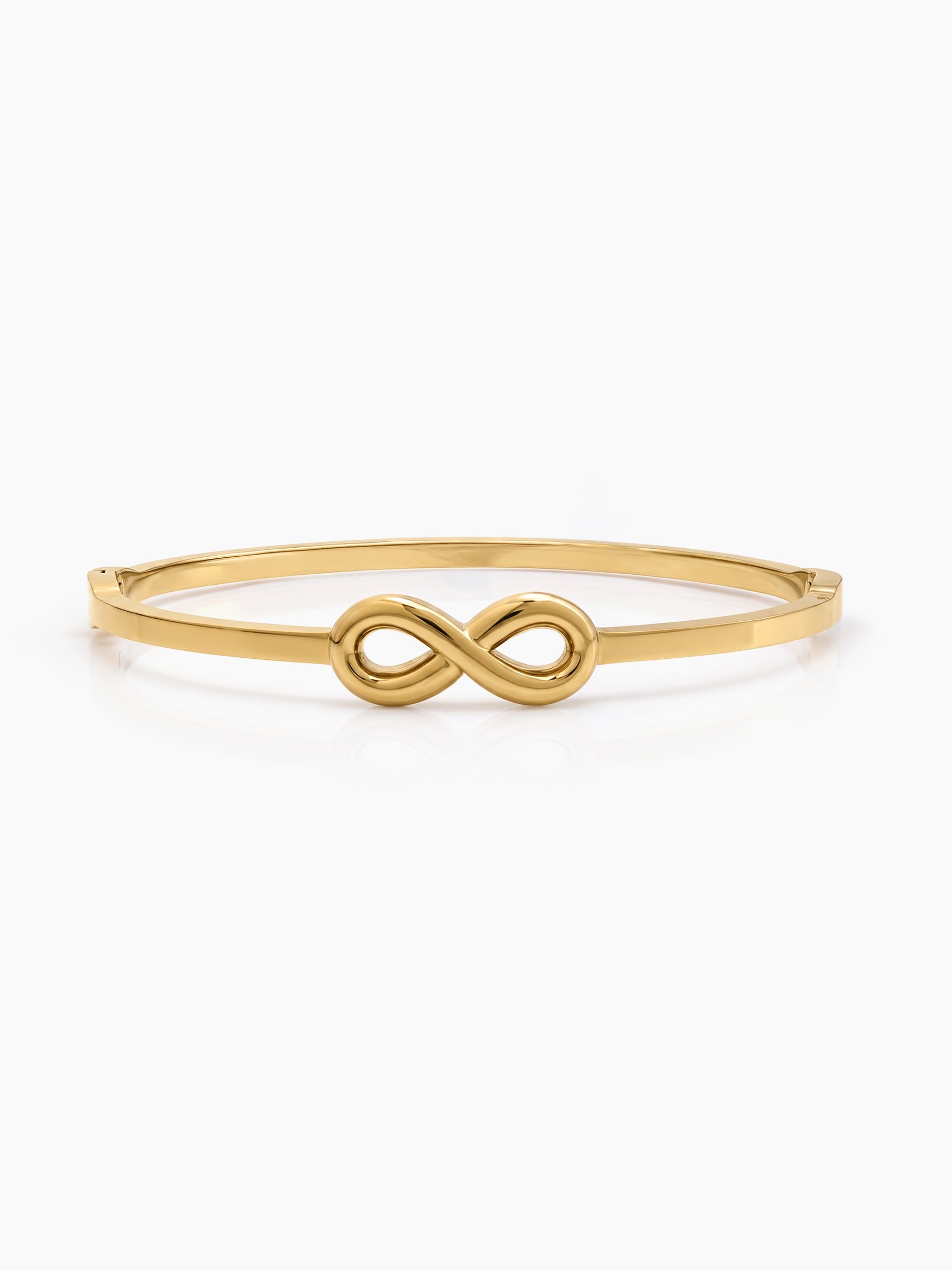 Briar Infinity 18K Gold Plated Women's Solid Band Bracelets
