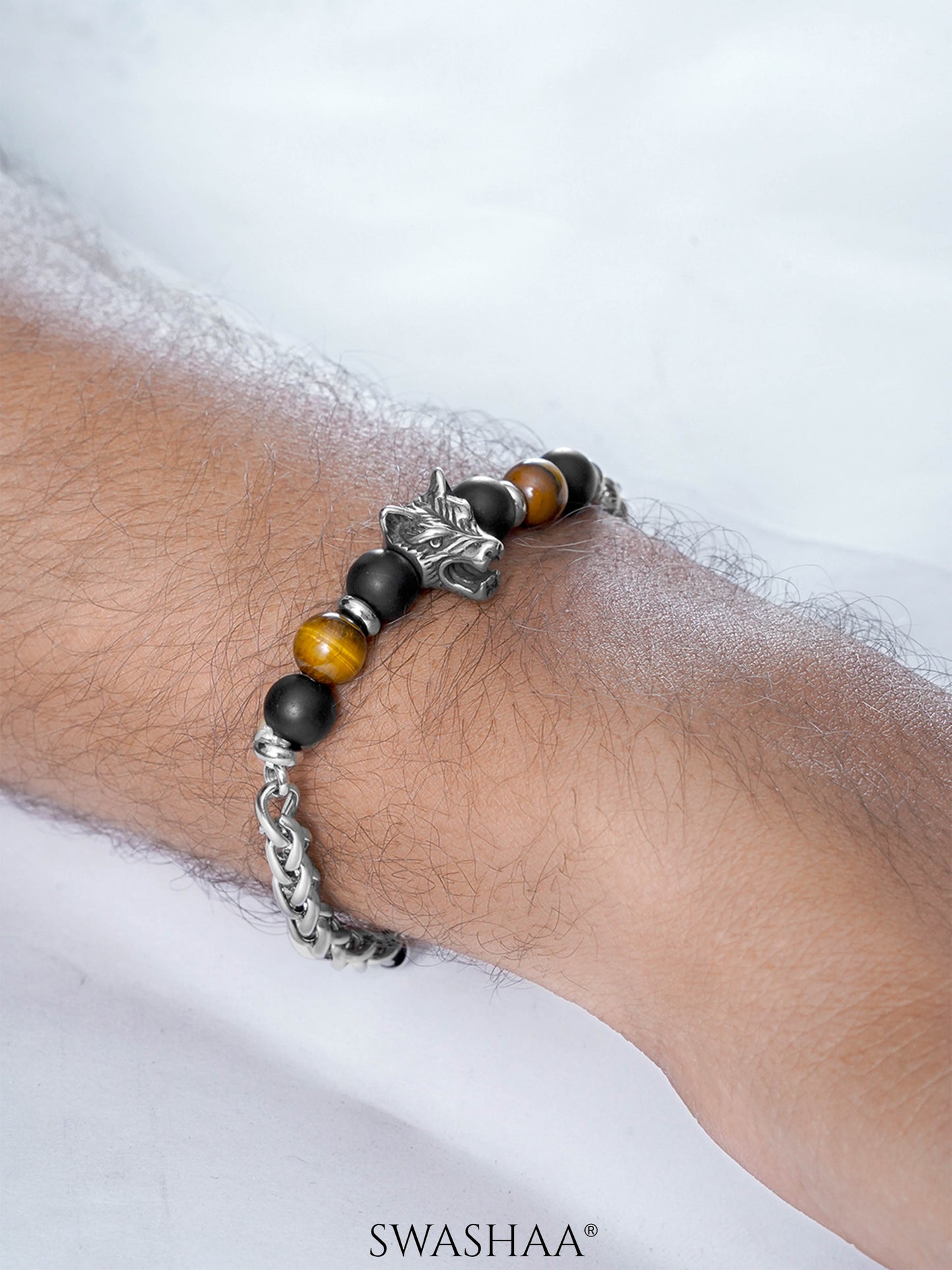 Brucel Men's Beaded Bracelet