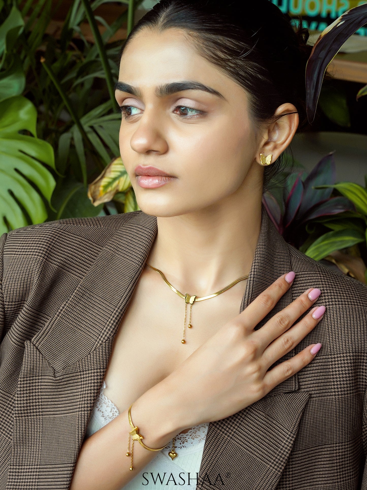 Butterfly Snake Chain Necklace
