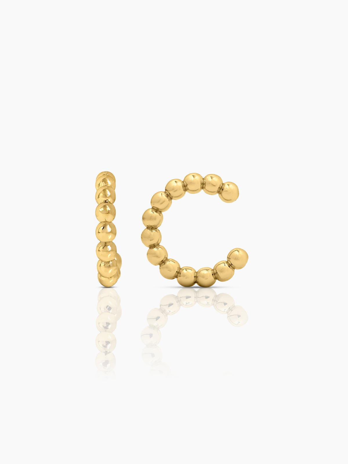 Cairo Beads 18K Gold Plated Ear Cuffs