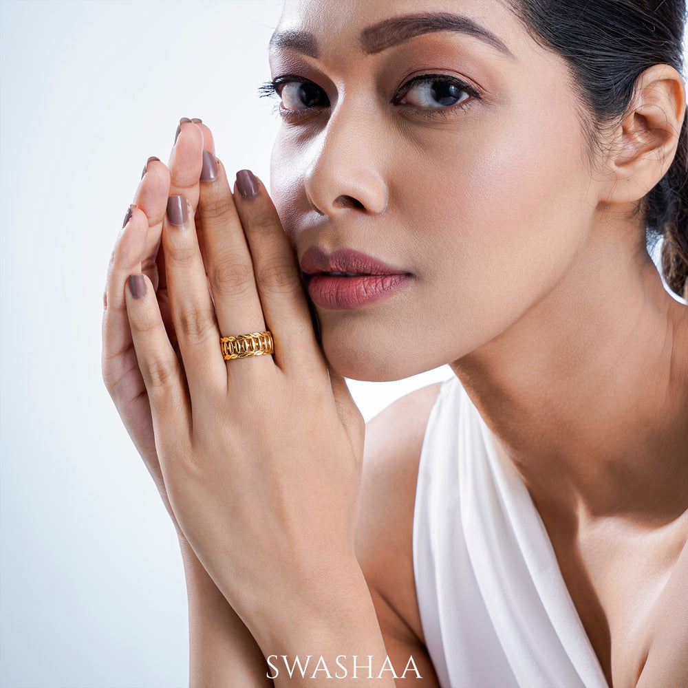 Cala 18K Gold Plated Ring - Swashaa