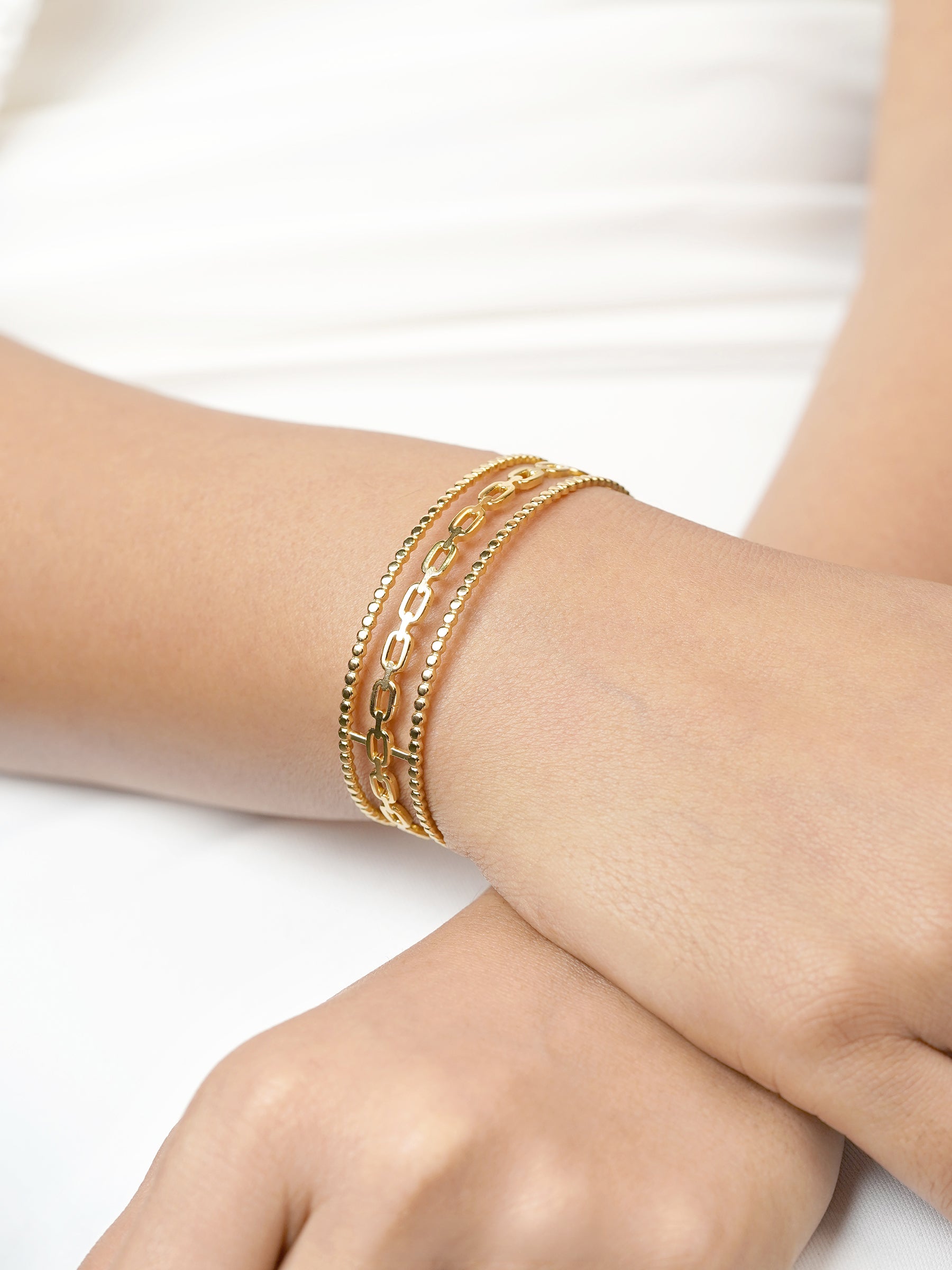 Cambria Double Twist Wide 18K Gold Plated Cuff Bracelet