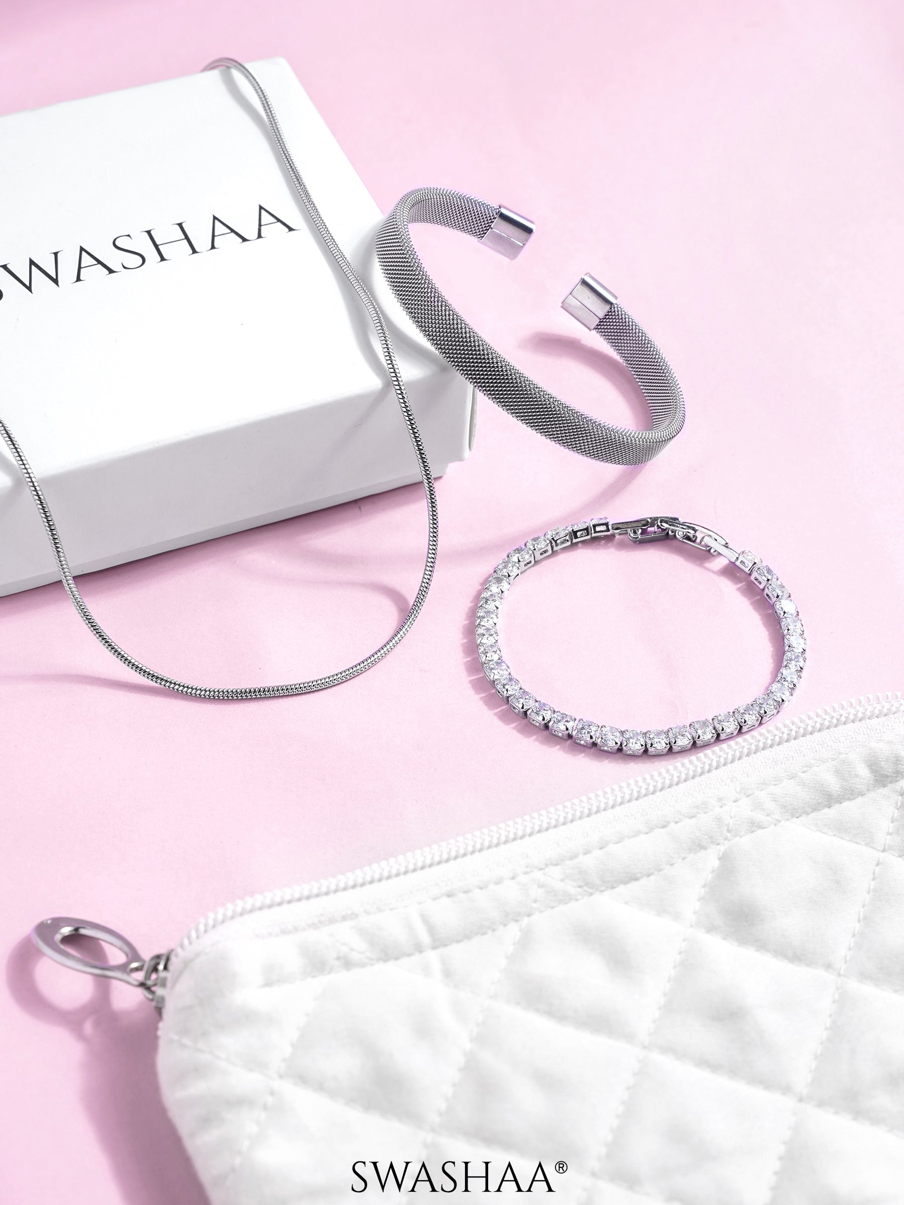 Clean Silver Power Men’s Set - Swashaa