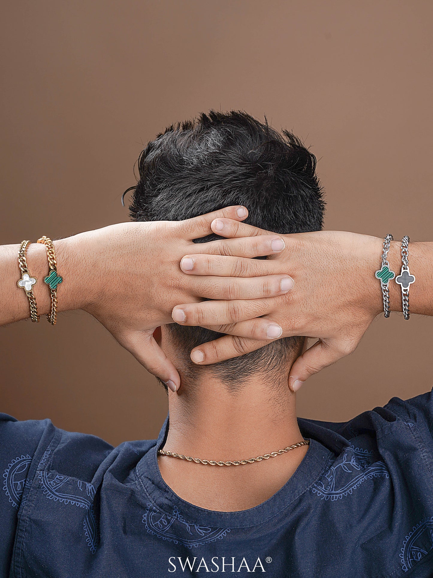 Clover Chain Men's Bracelet