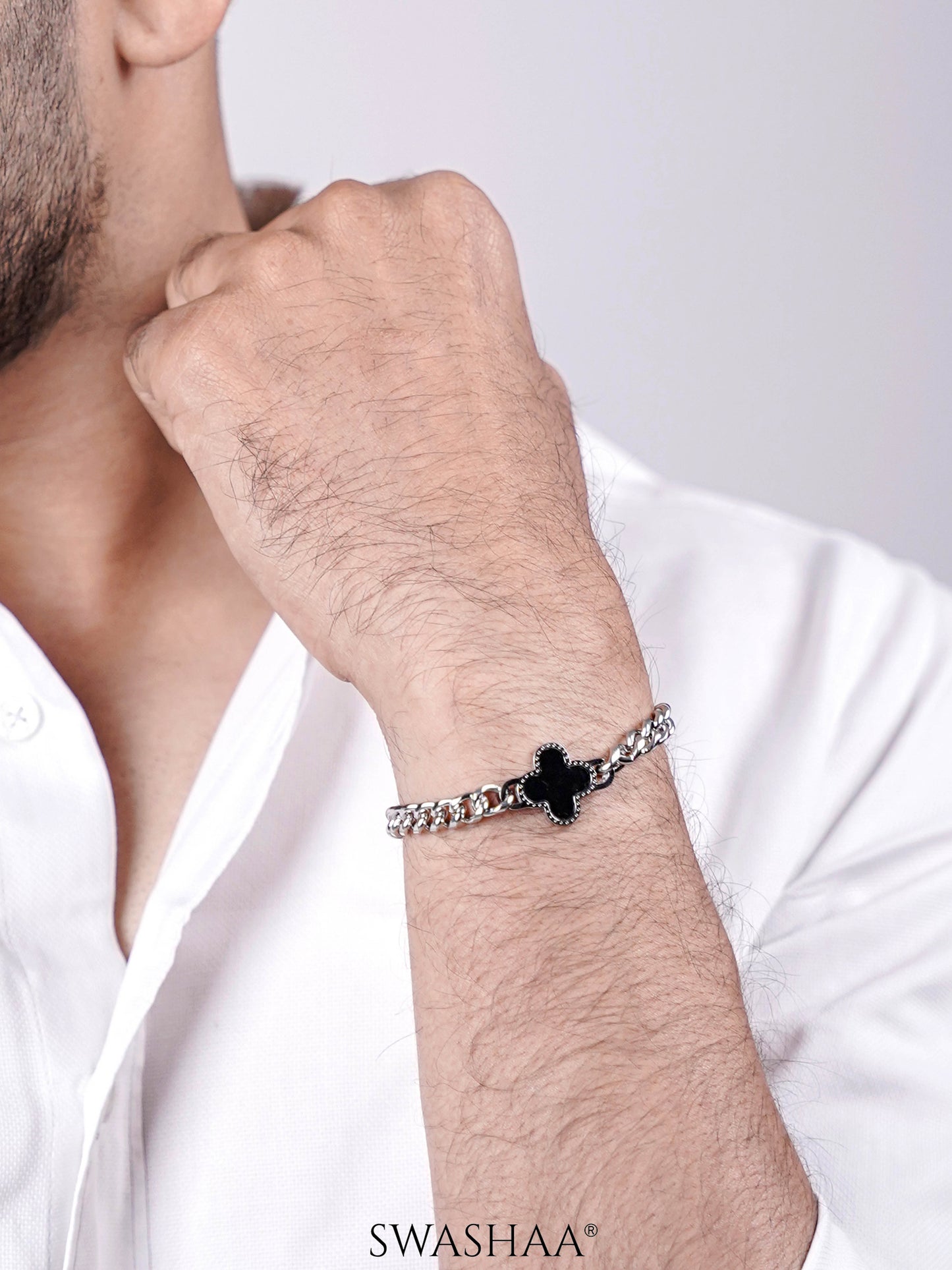 Clover Chain Men's Bracelet