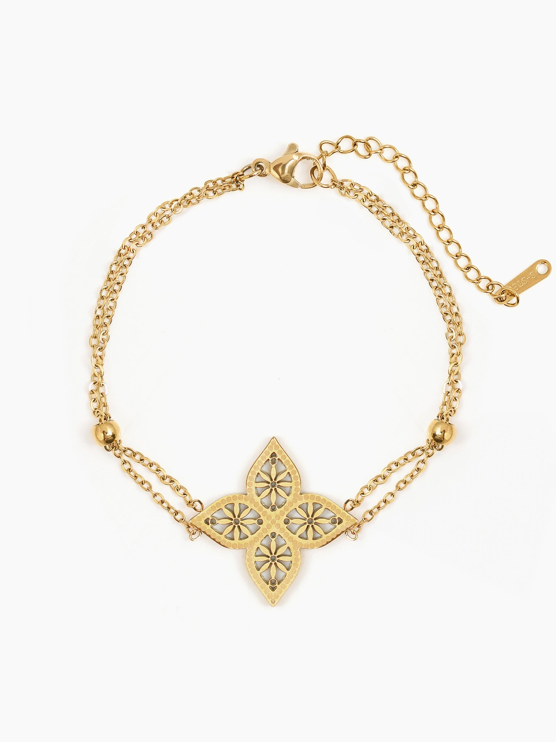 Clover Floral Charm Women's Loose Chain Bracelet