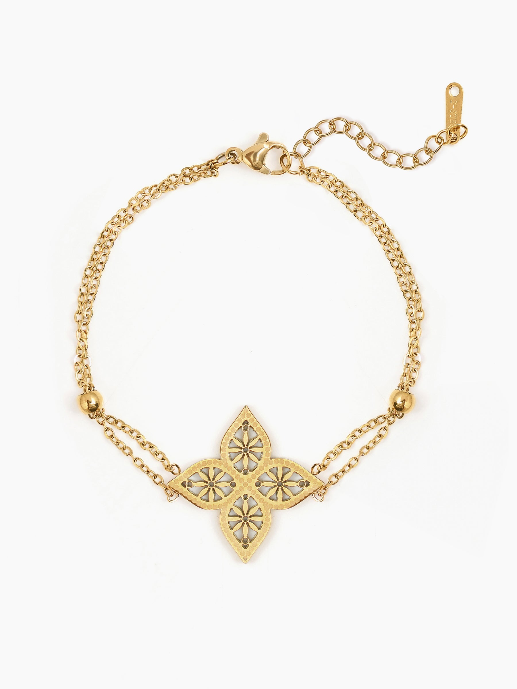 Clover Floral Charm Double Layered Rakhi