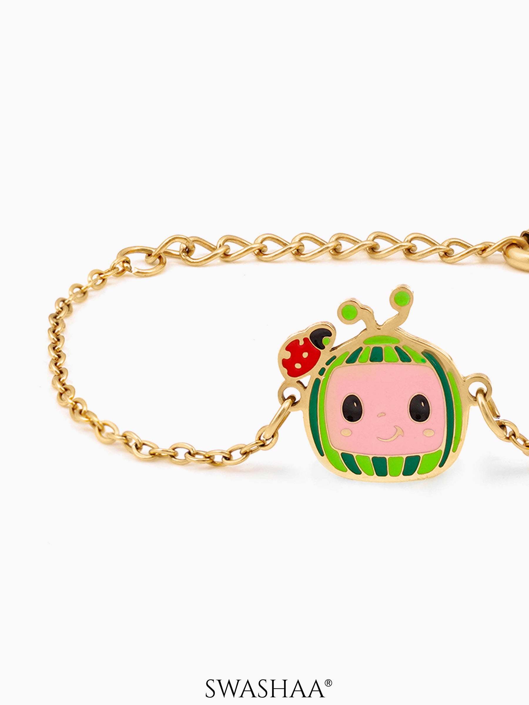 Cocomelon Charm 18K Gold Plated Kid's Loose Bracelet