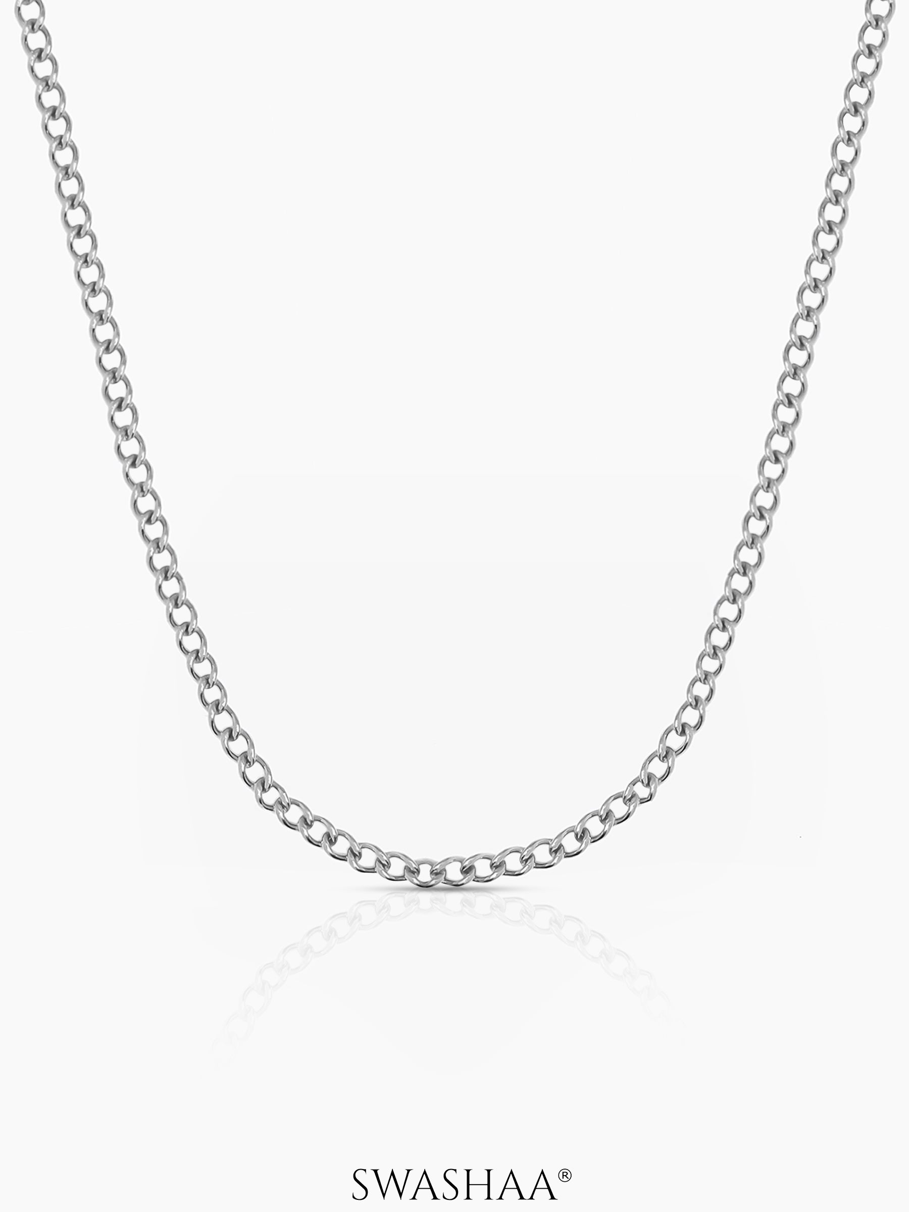 Connel Silver 2 MM Men's Chain