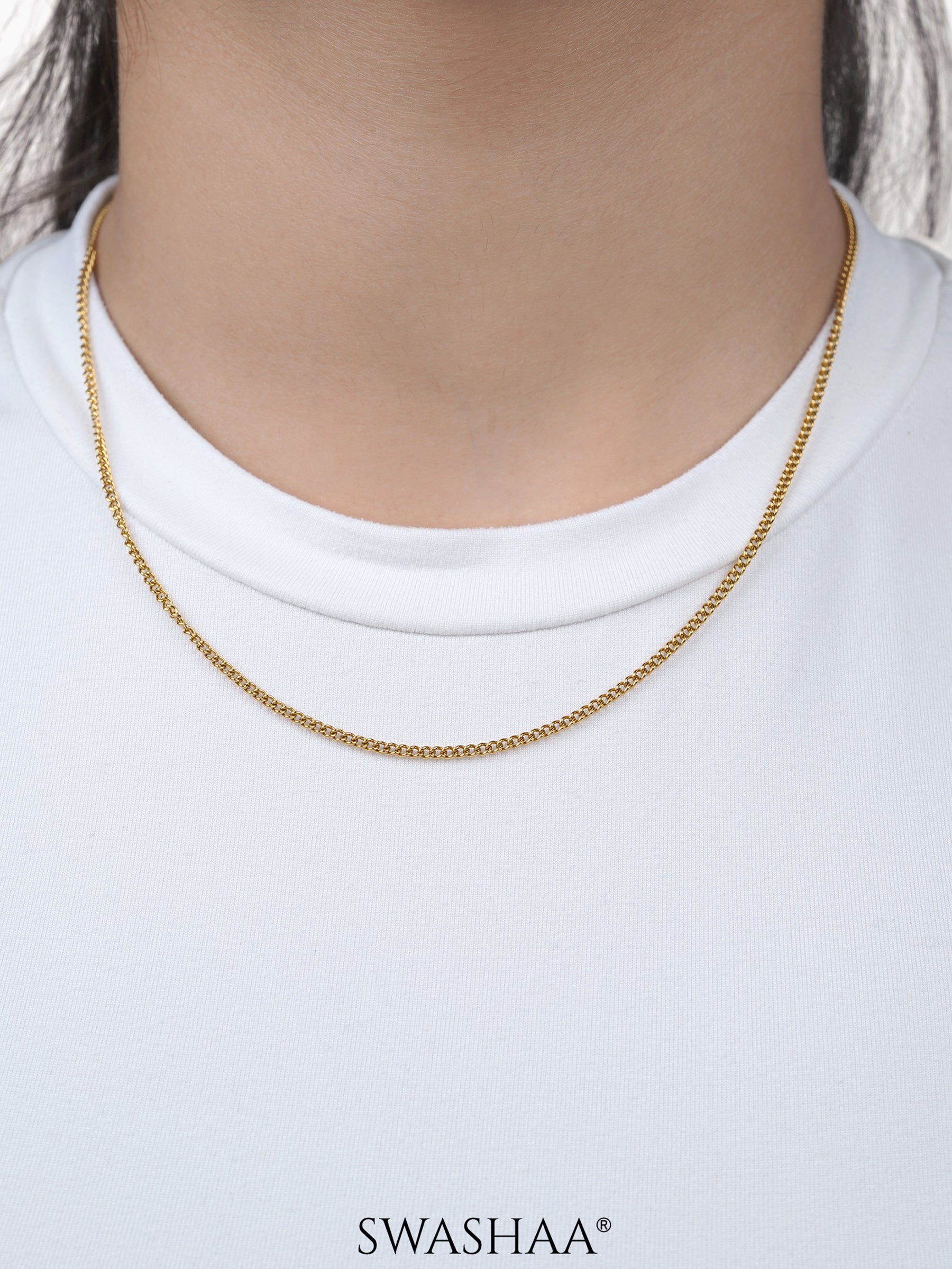 Connel 2 MM 18k Gold Plated Women's Chain