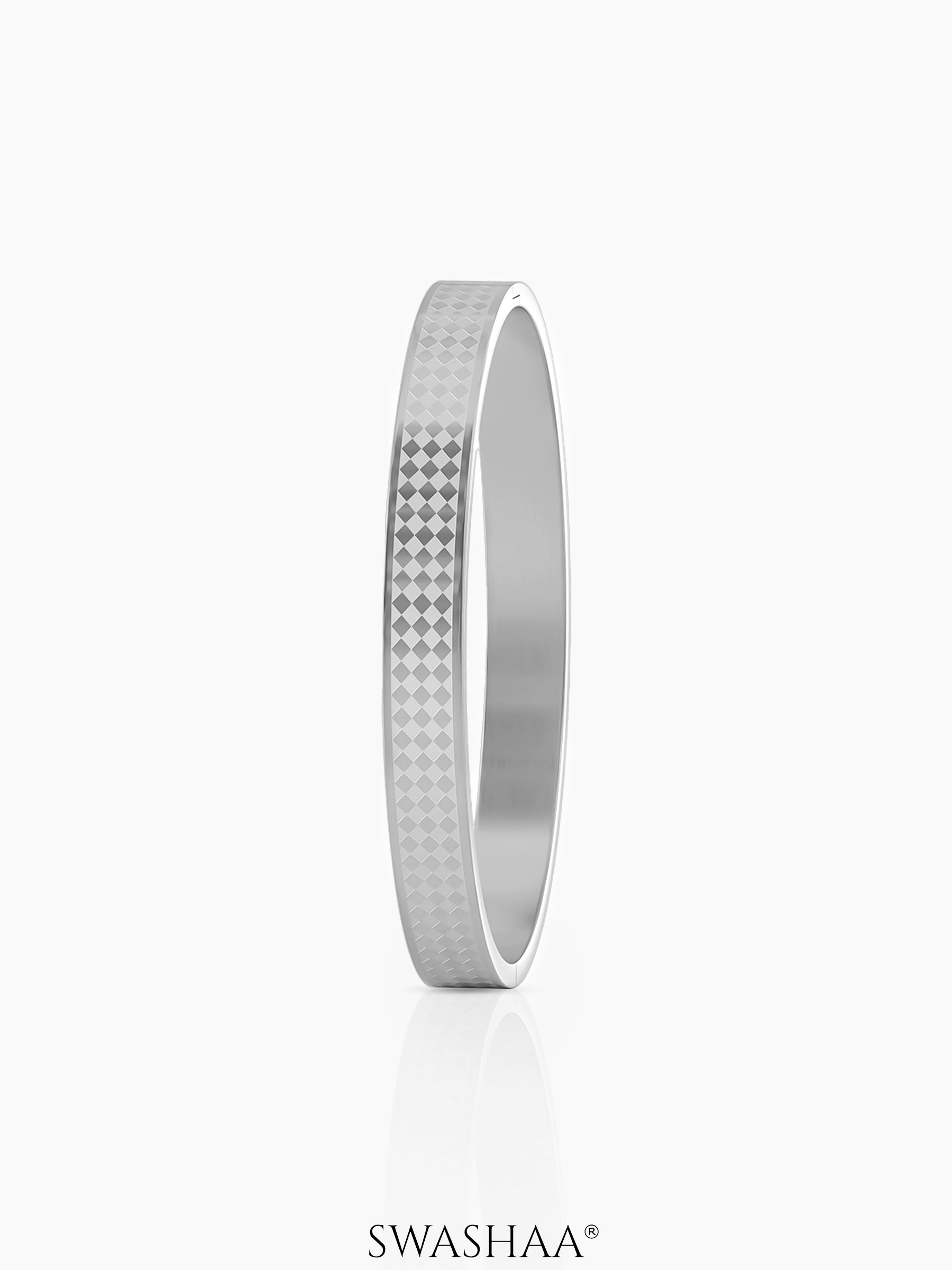 Jaden Pattern Silver Bracelet