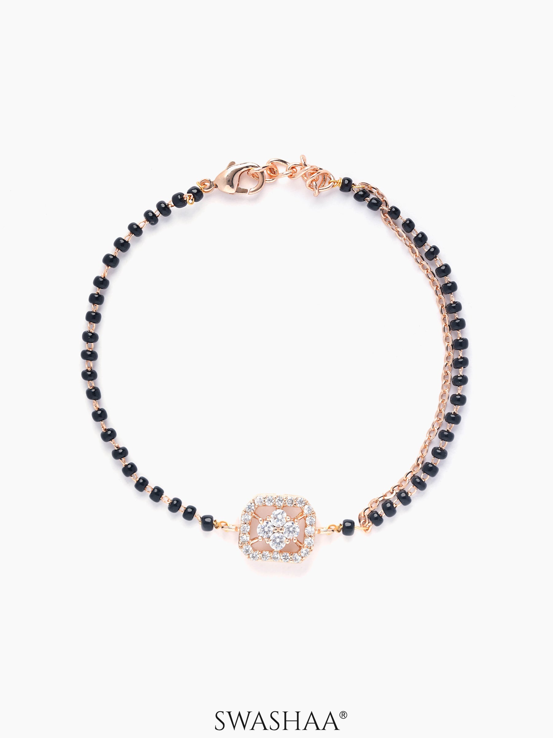 Maher Rosegold Plated Mangalsutra Bracelet