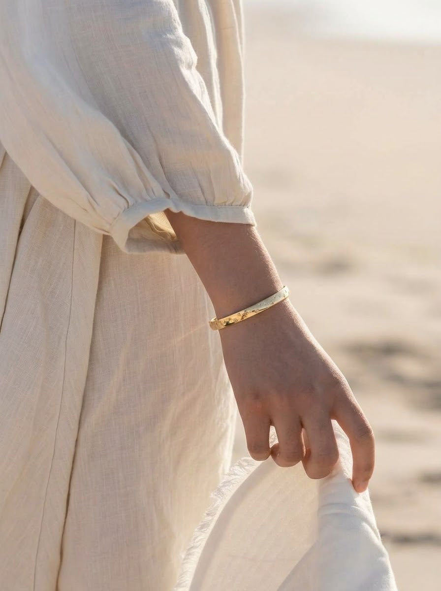 Corissa Diamond Star 18K Gold Plated Women's Band Bracelet