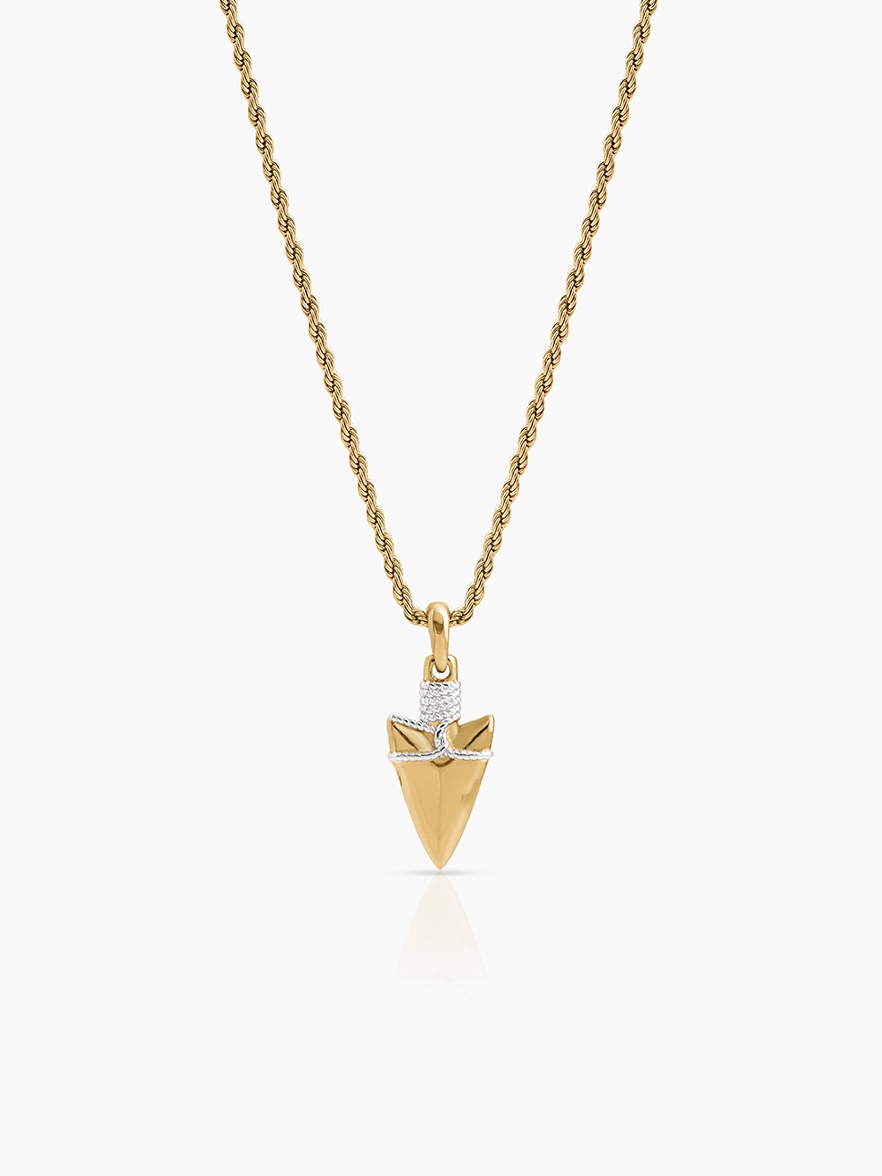 Corven Dagger 18K Gold Plated-Silver Men’s Chain Pendant - Swashaa