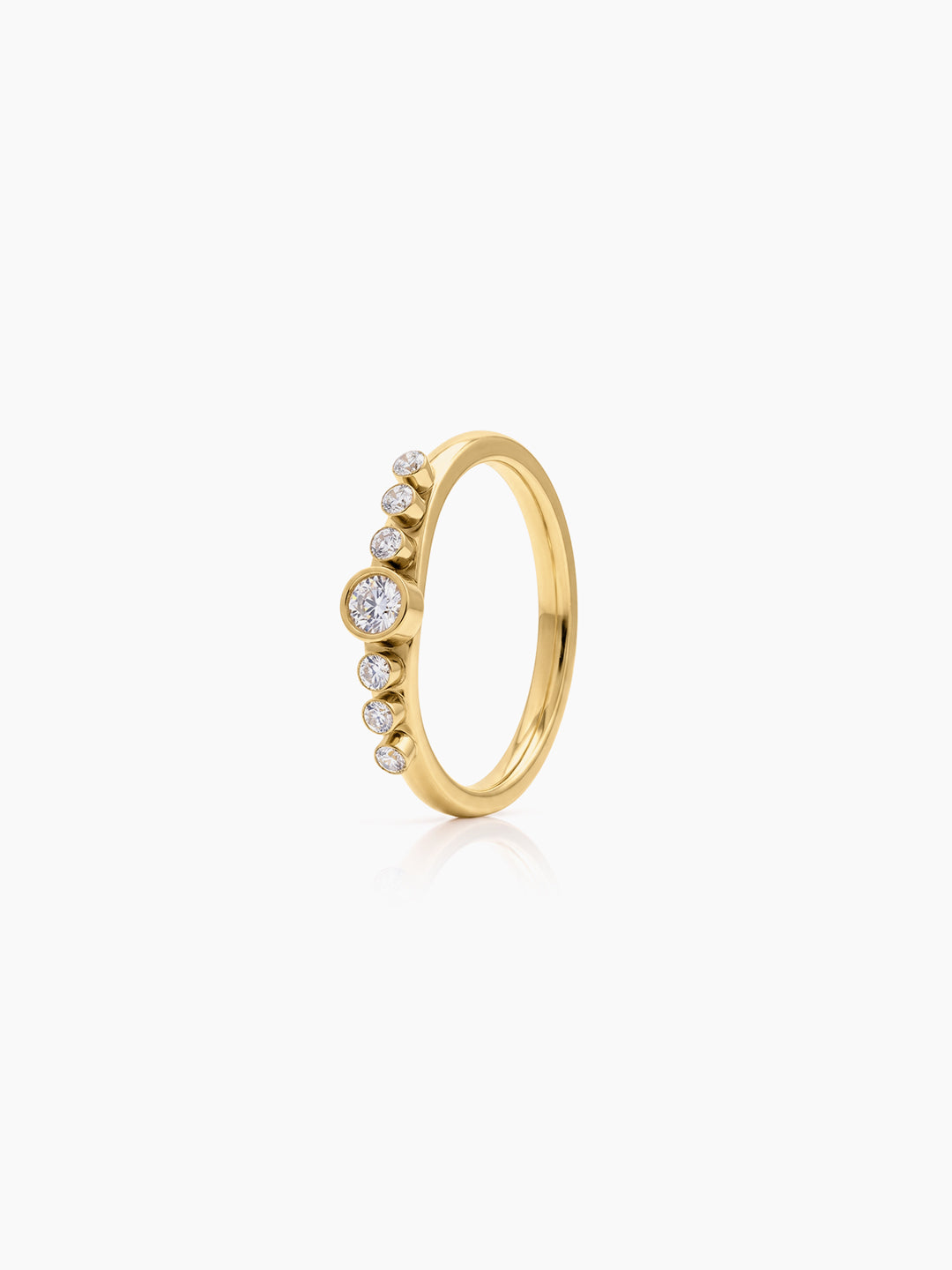 Cressida Diamond Soliotaire 18K Gold Plated Women's Rings