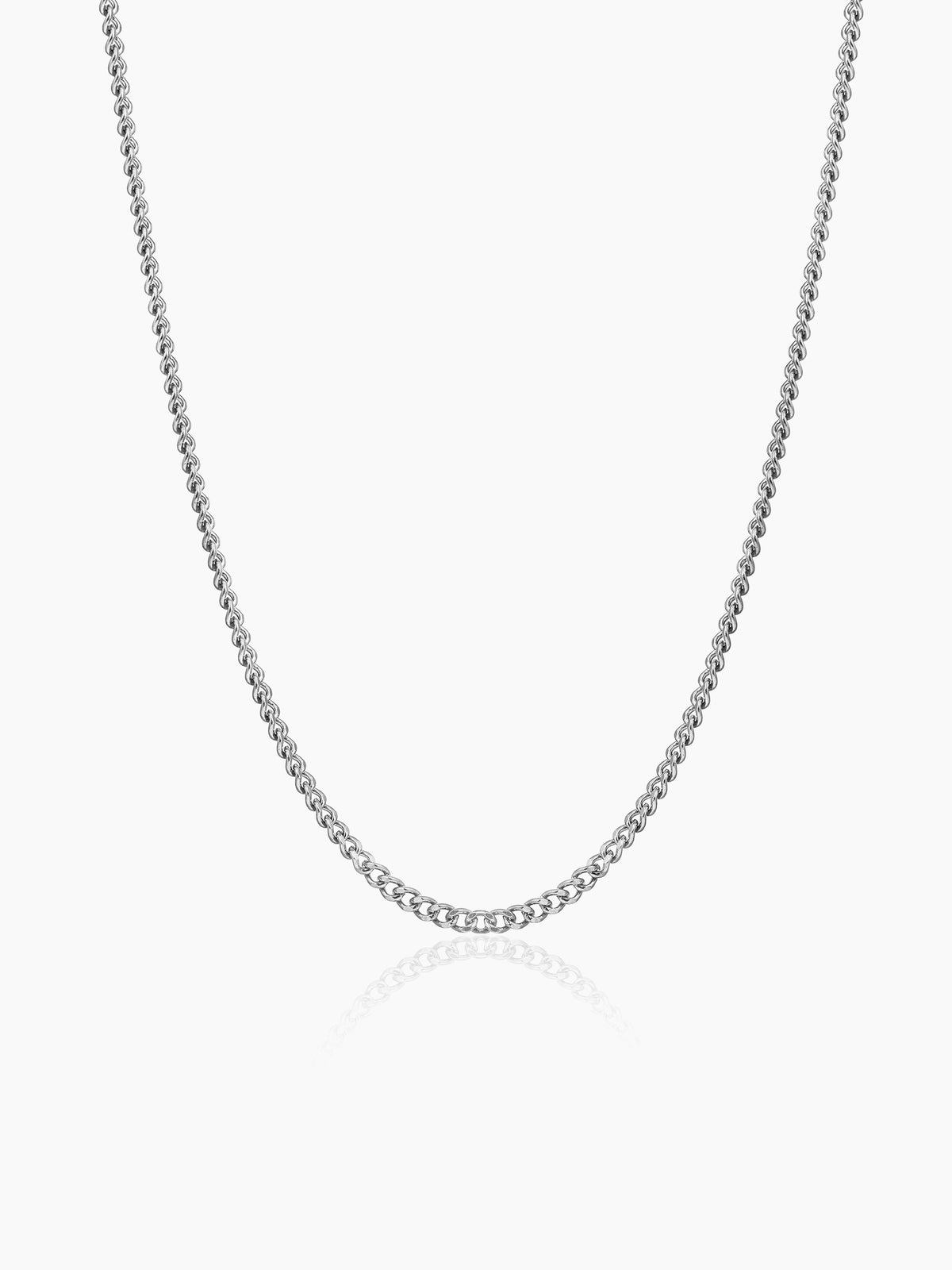 Cuban Silver 2 MM Men's Chain