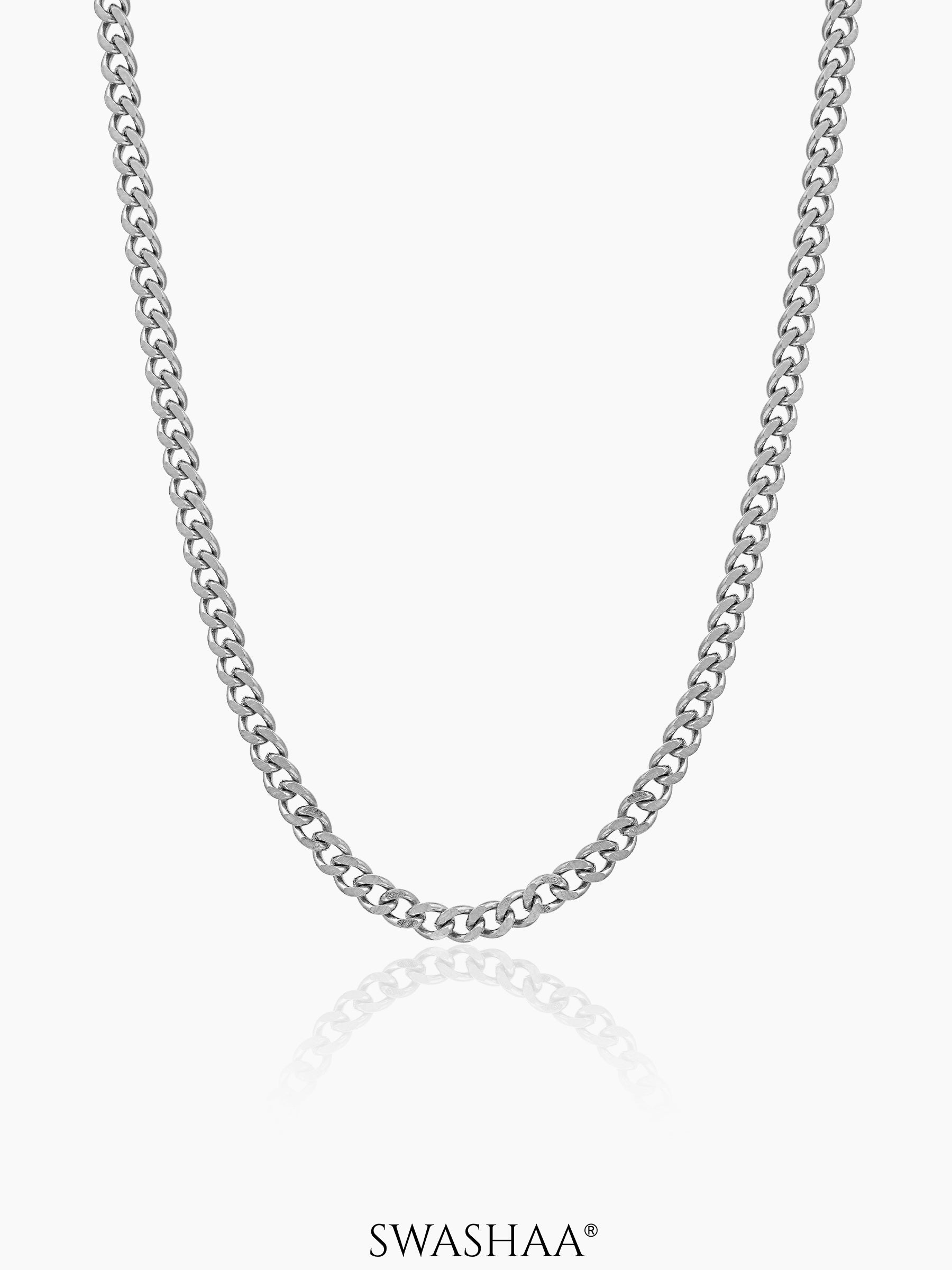 Cuban Silver 3 MM Men's Chain