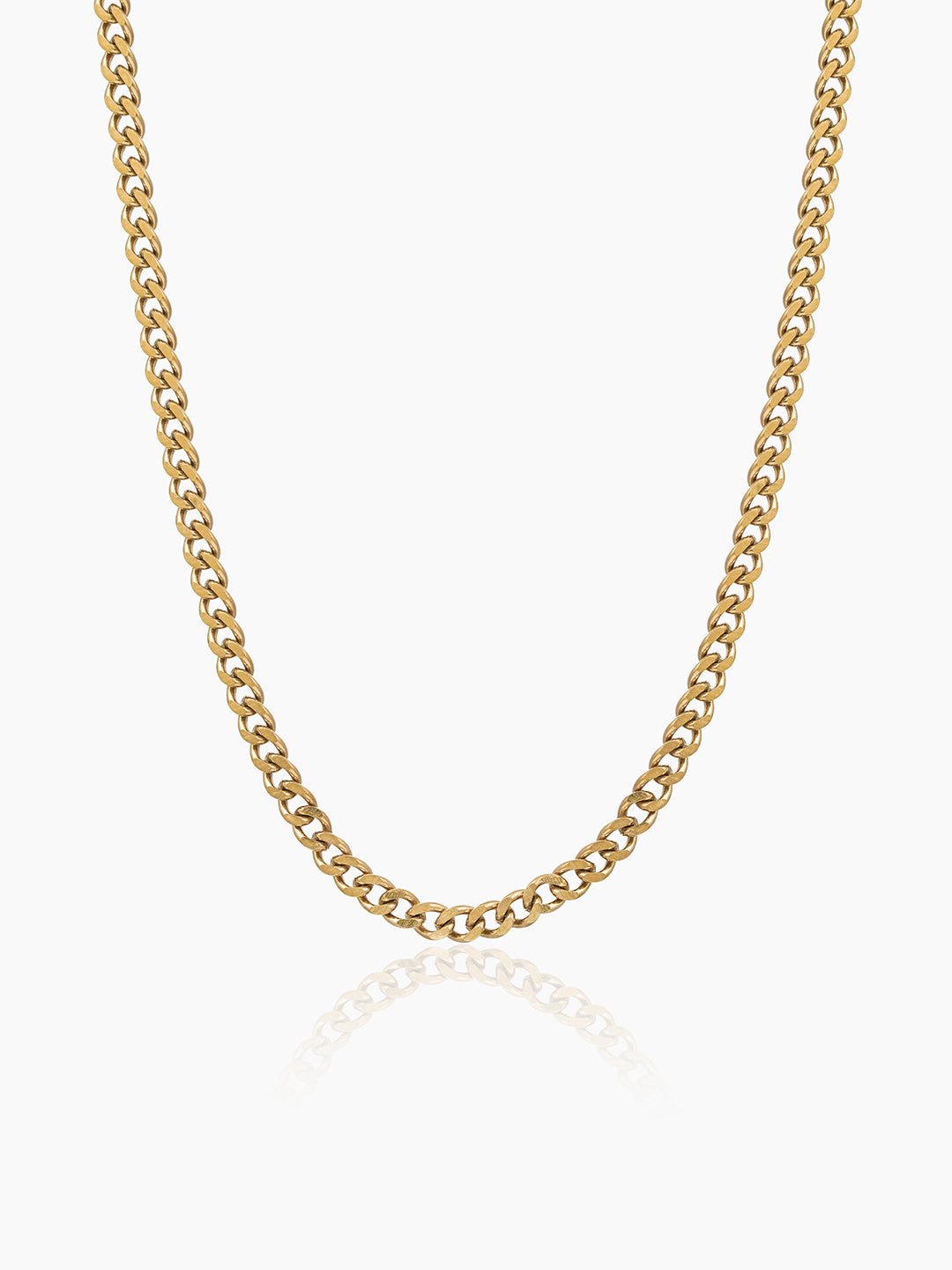 Cuban 18K Gold Plated 4 MM Men's Chain
