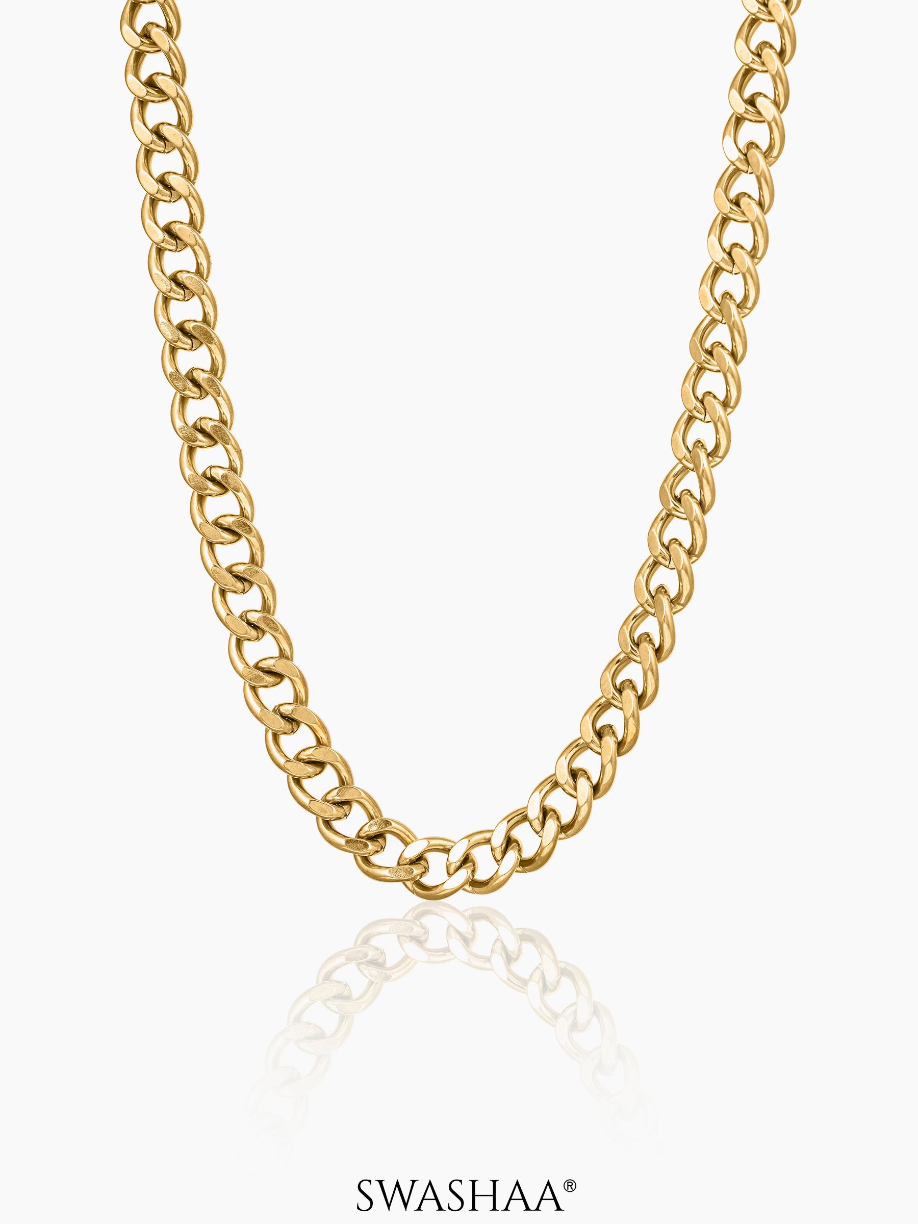 Cuban 18K Gold Plated 8 MM Men's Chain