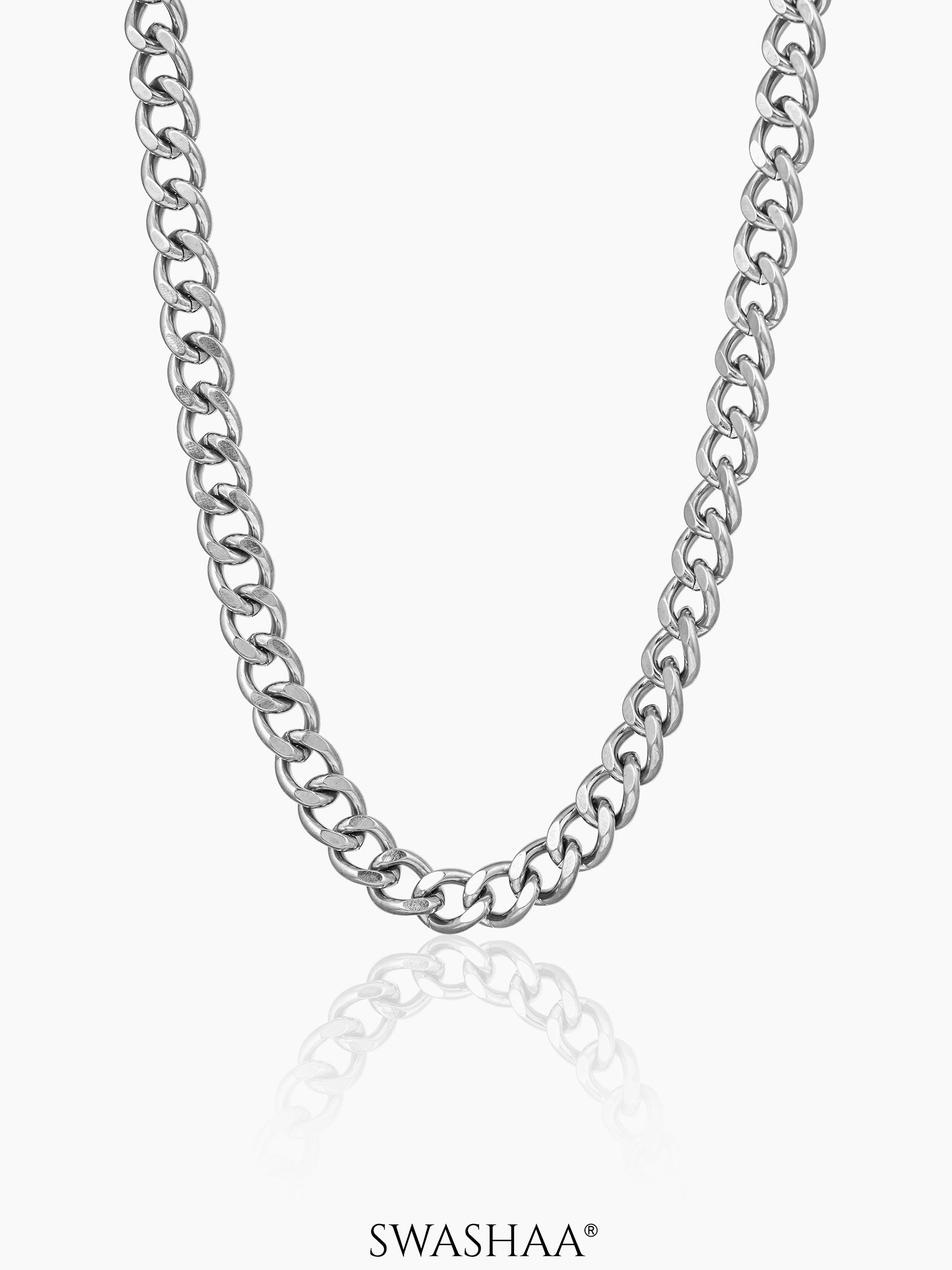 Cuban Silver 8 MM Men's Chain