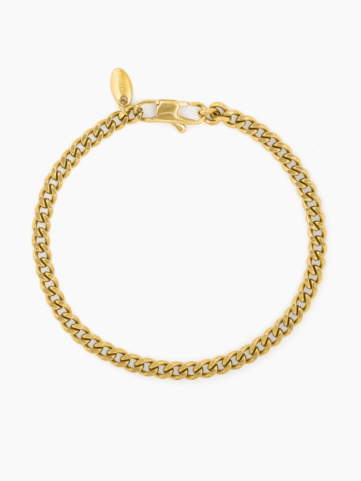 Cuban Chain 2MM 18K Gold Women's Bracelet