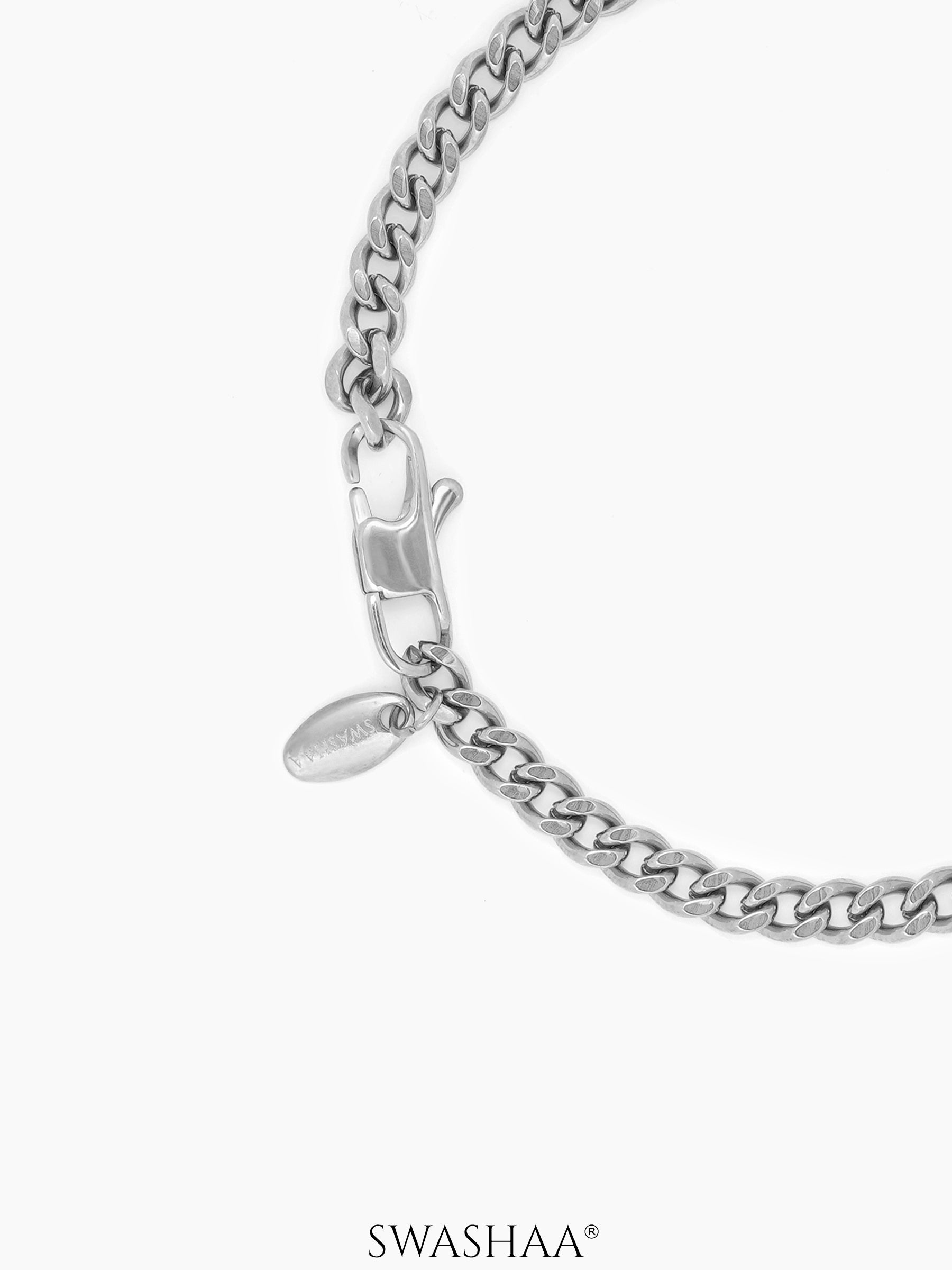 Cuban Link Silver 4 MM Men's Chain Bracelet