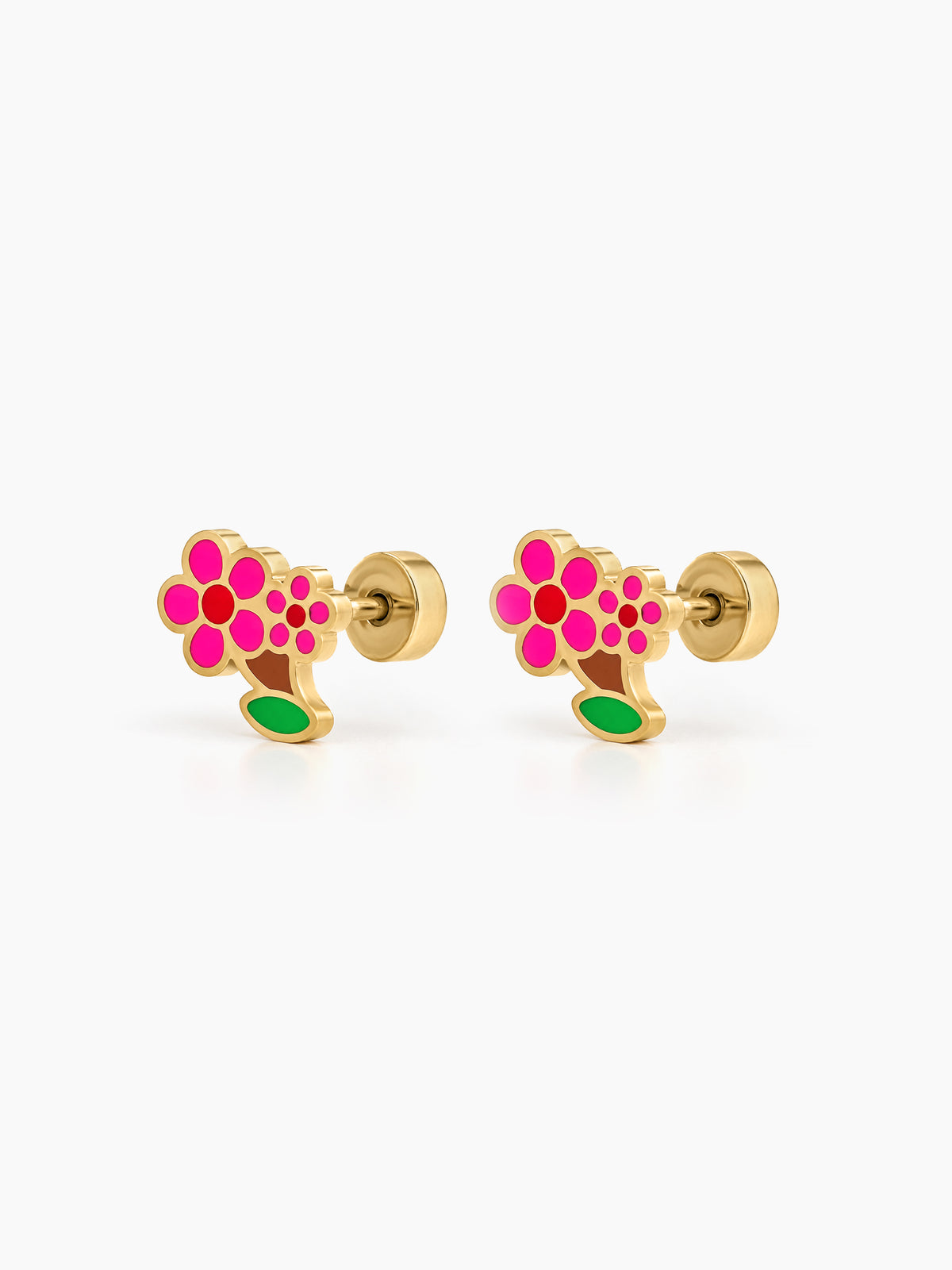 Daisy Bloom 18K Gold Plated Kid's Stud Earrings