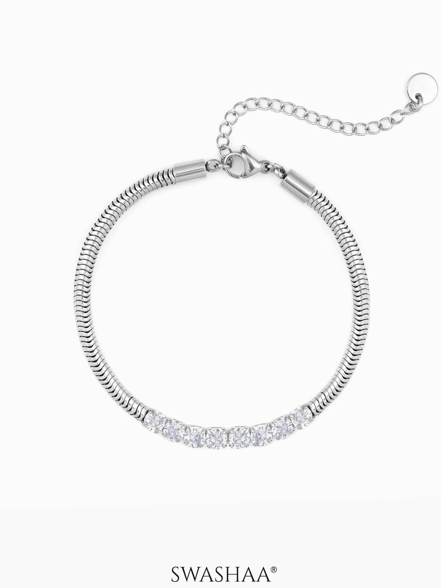 Diamond Round Rope Chain Women's Bracelet