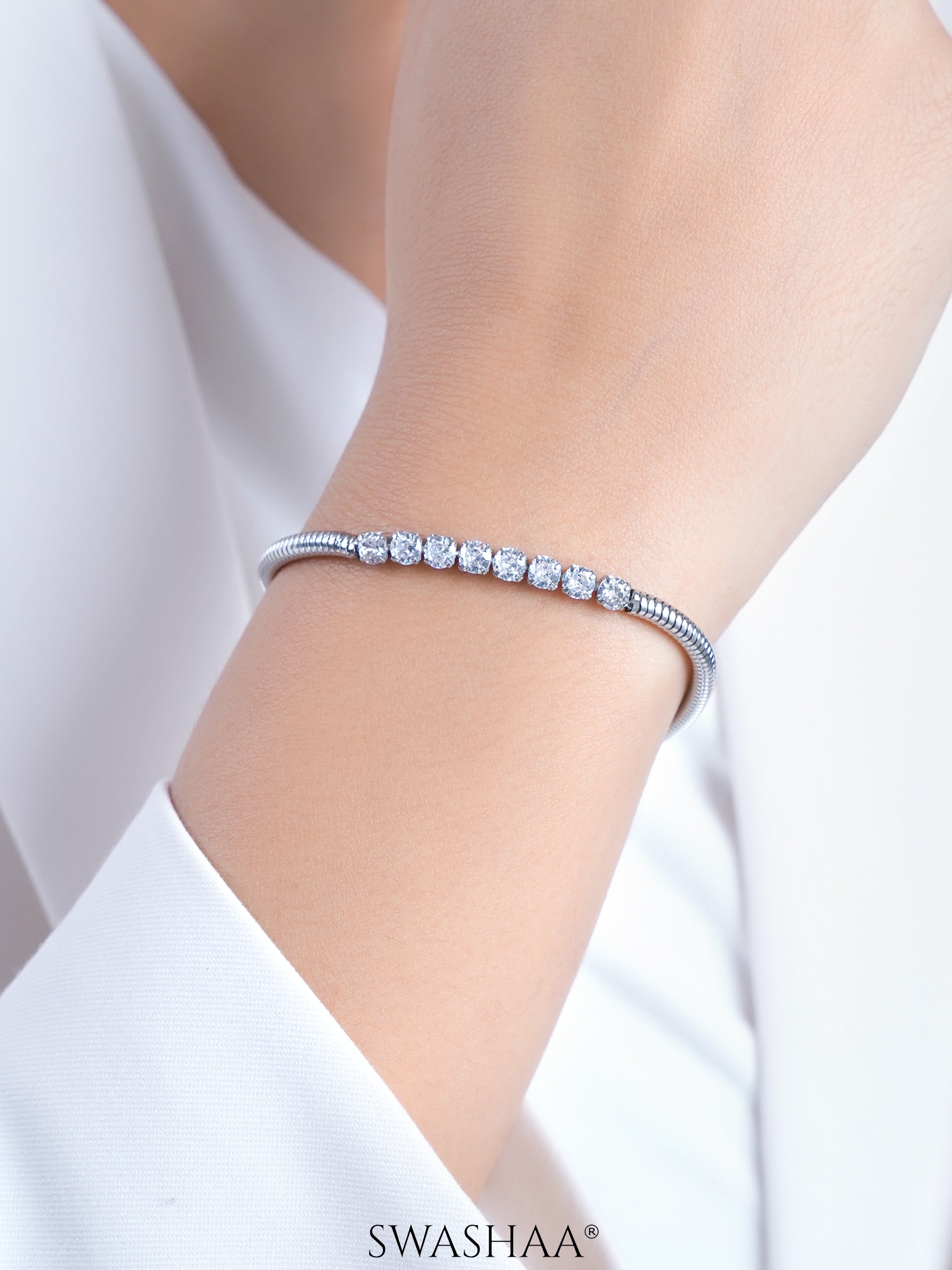 Diamond Round Rope Chain Women's Loose Bracelet