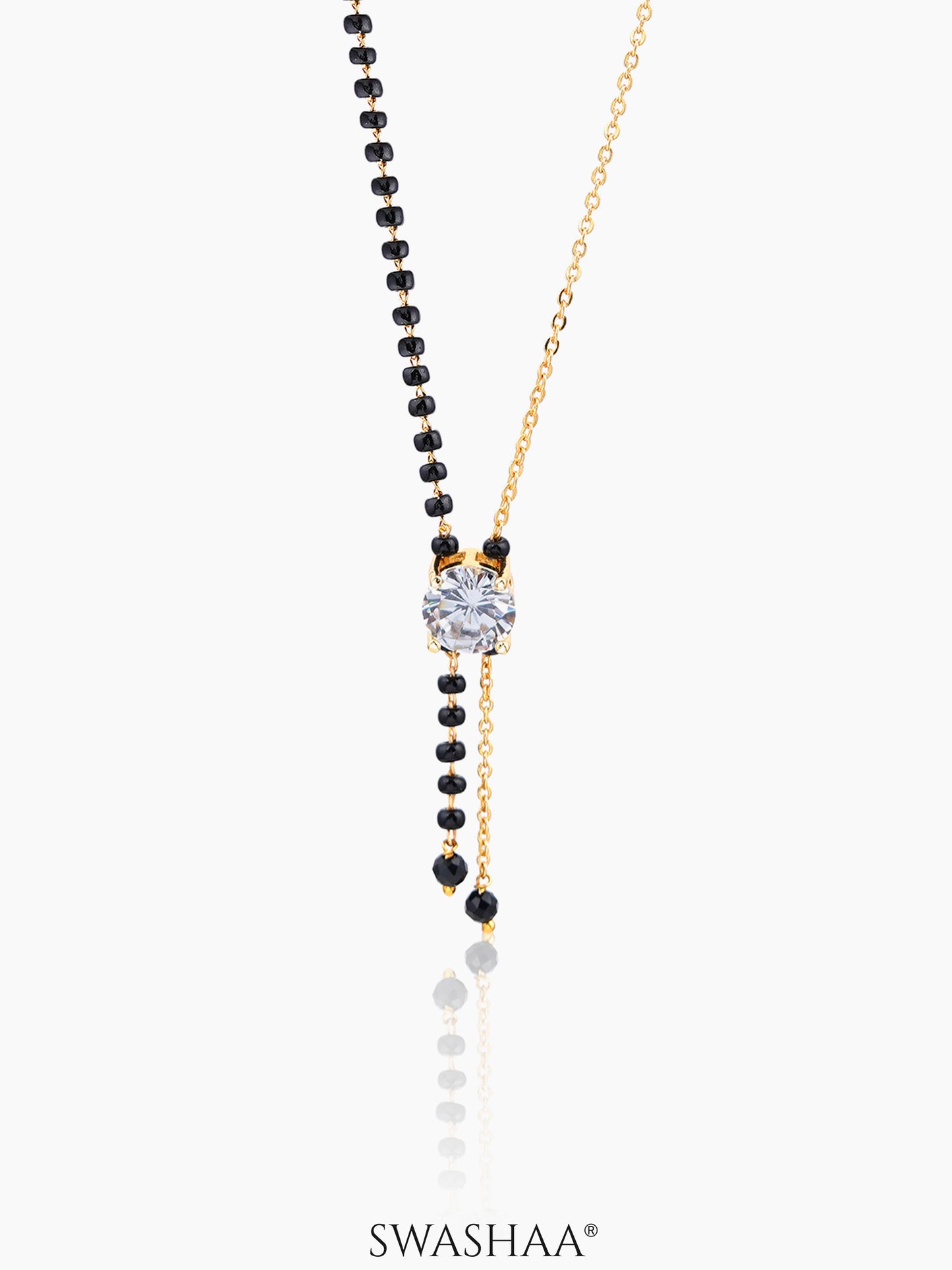 Diantha Diamond Flow 18K Gold Plated Mangalsutra