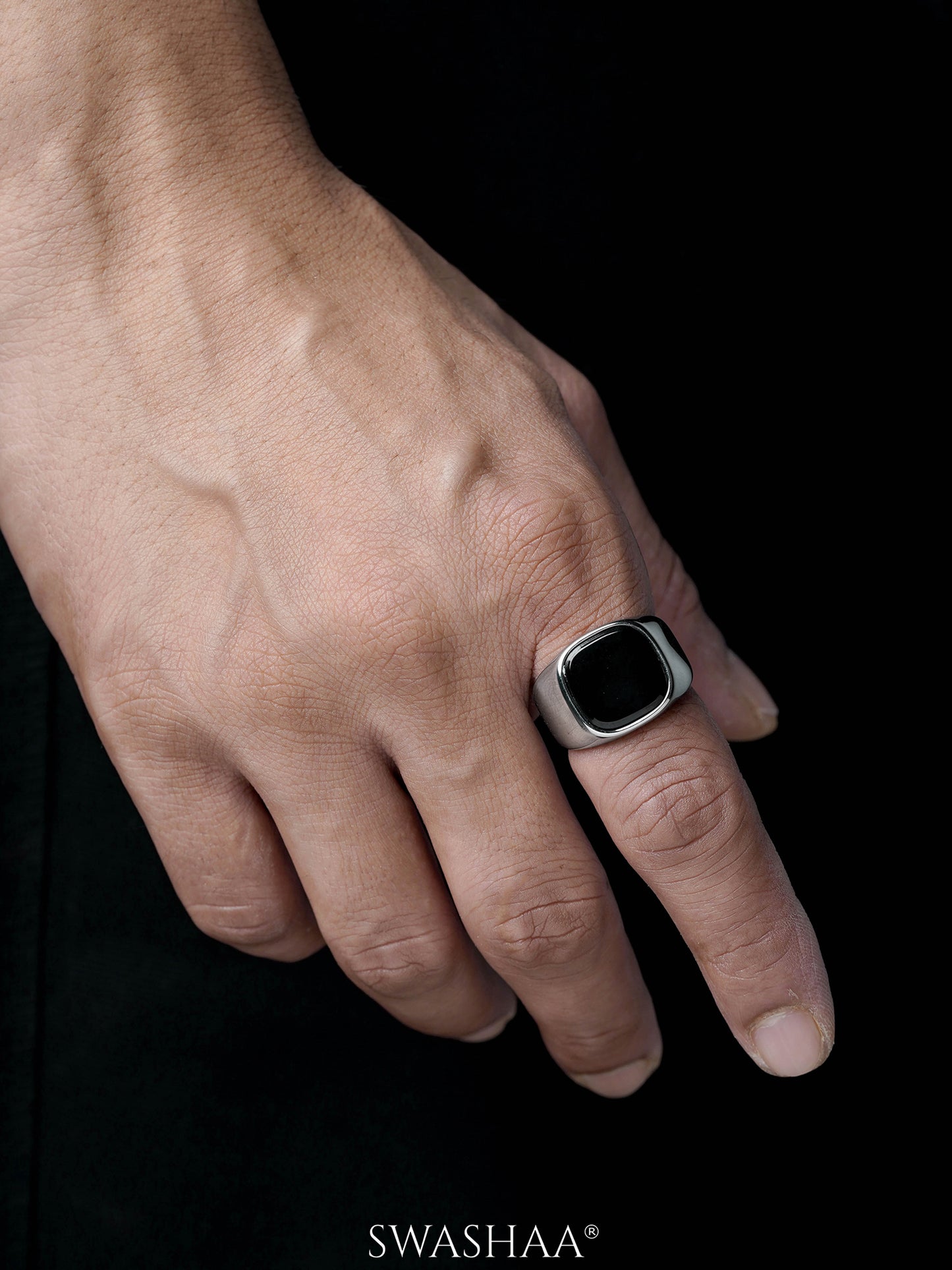 Drax Square Signet Men's Ring