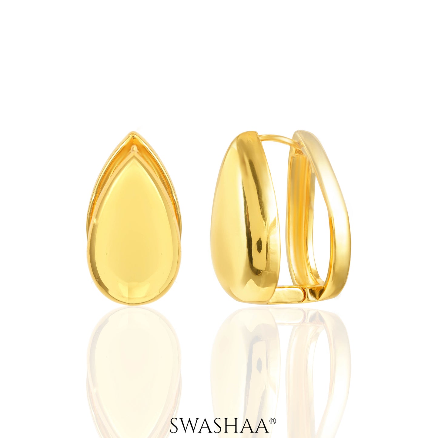 Elysia 18K Gold Plated Hoop Earrings