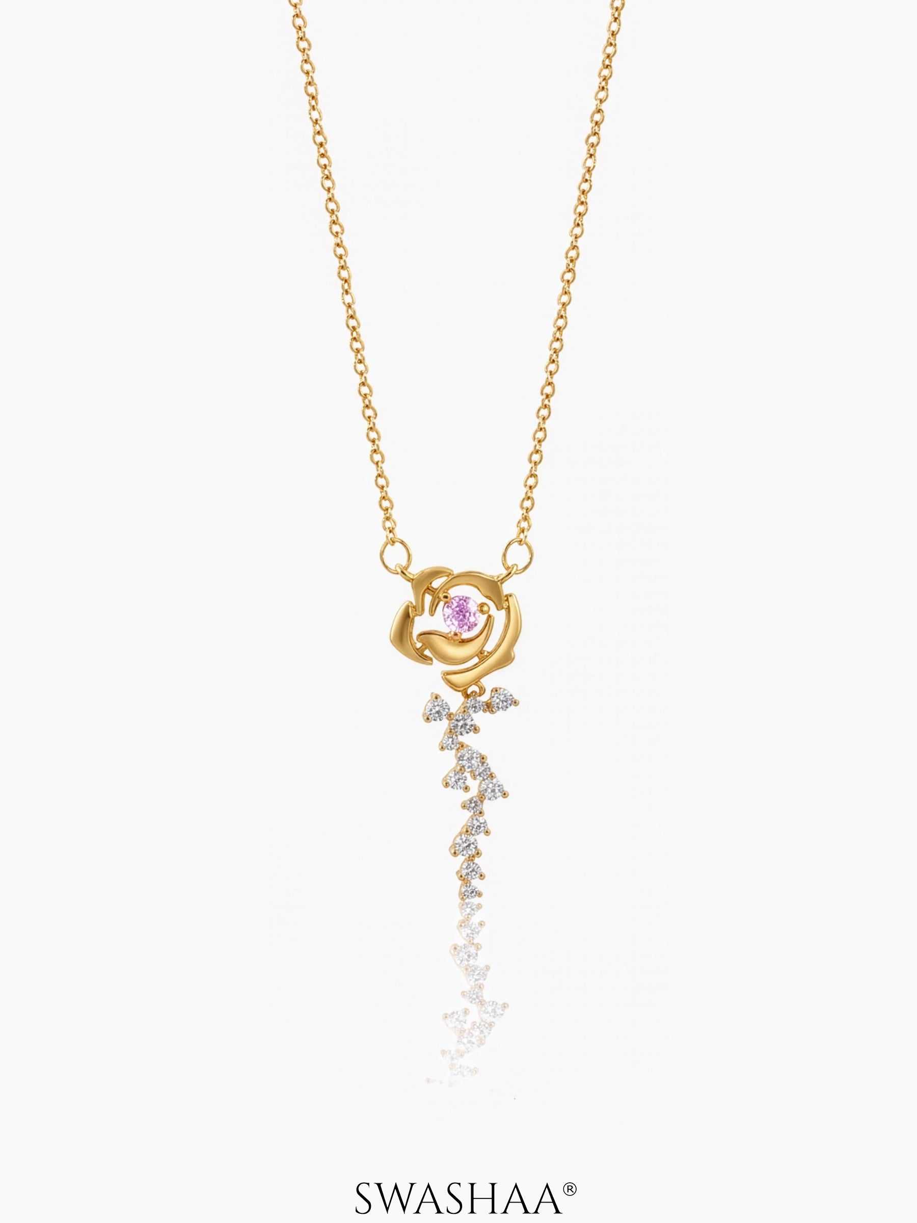 Elaria Blush Vine Necklace