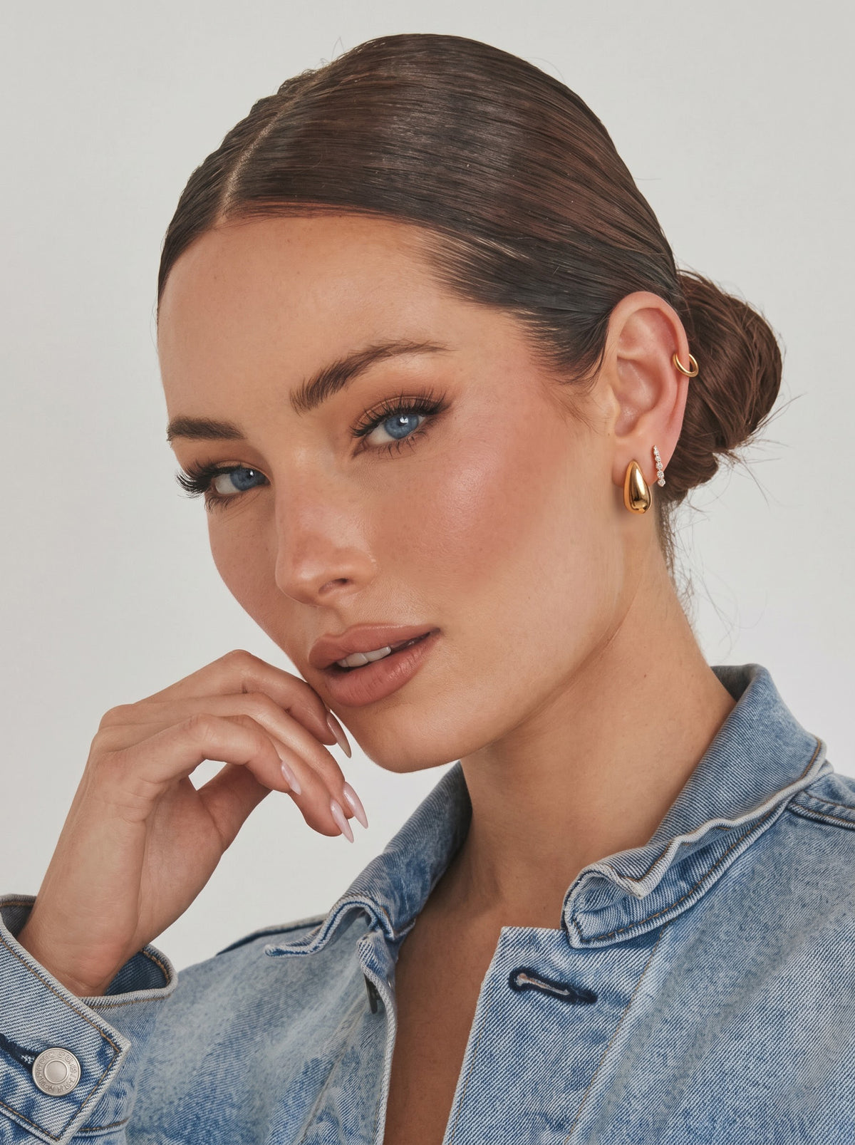 Elettra Diamond 14K Gold Plated Women's Earring Set