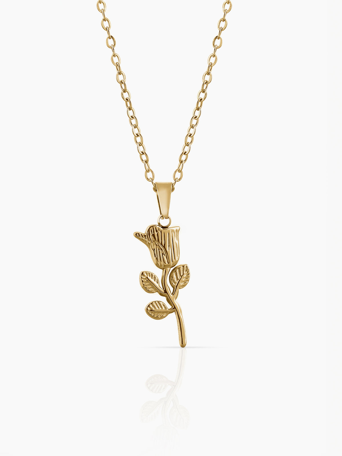 Elina Rose Charm Chain Pendant Necklace