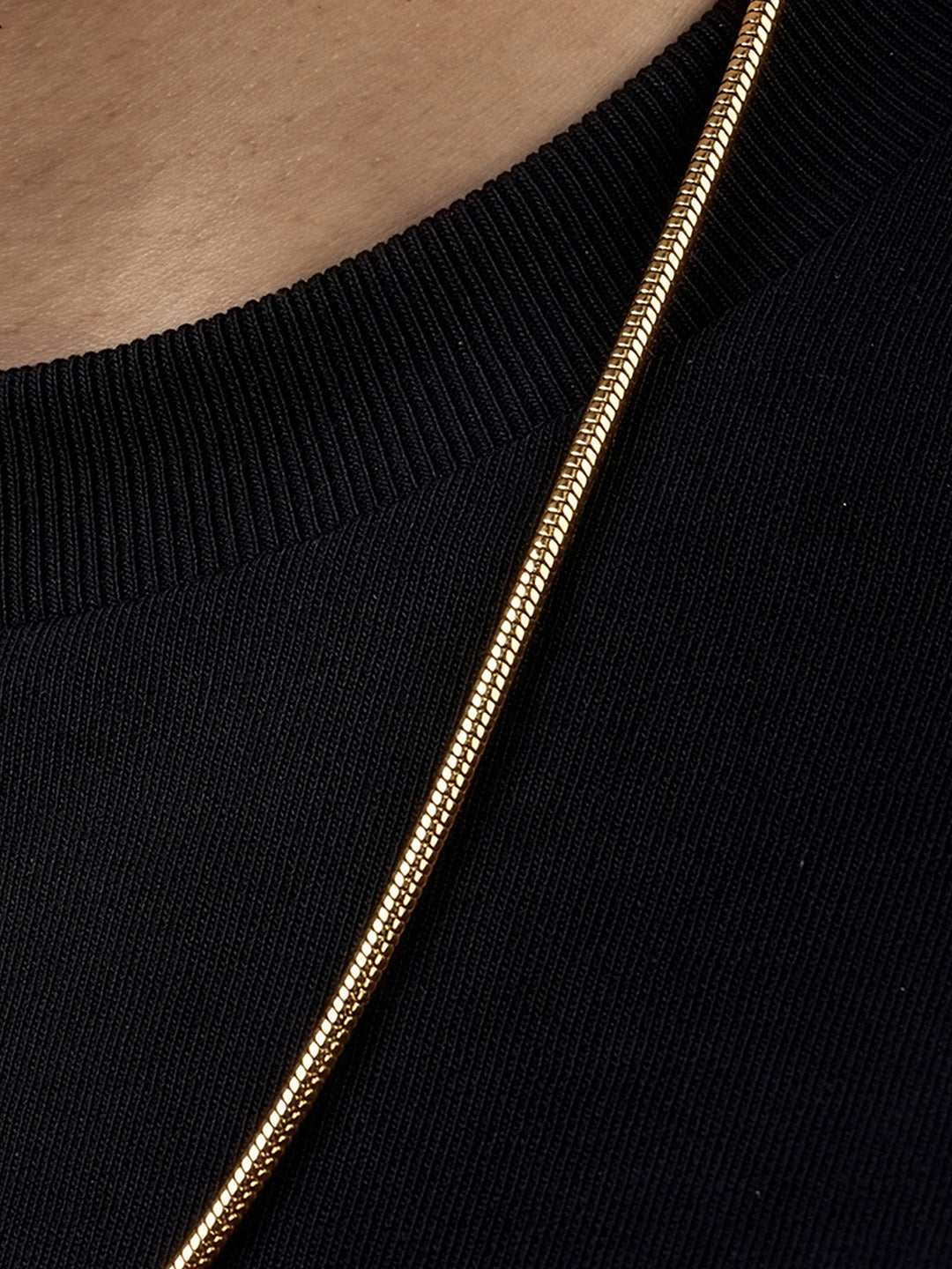 Elliot 18K Gold Plated Men's Round Snake Chain - Swashaa