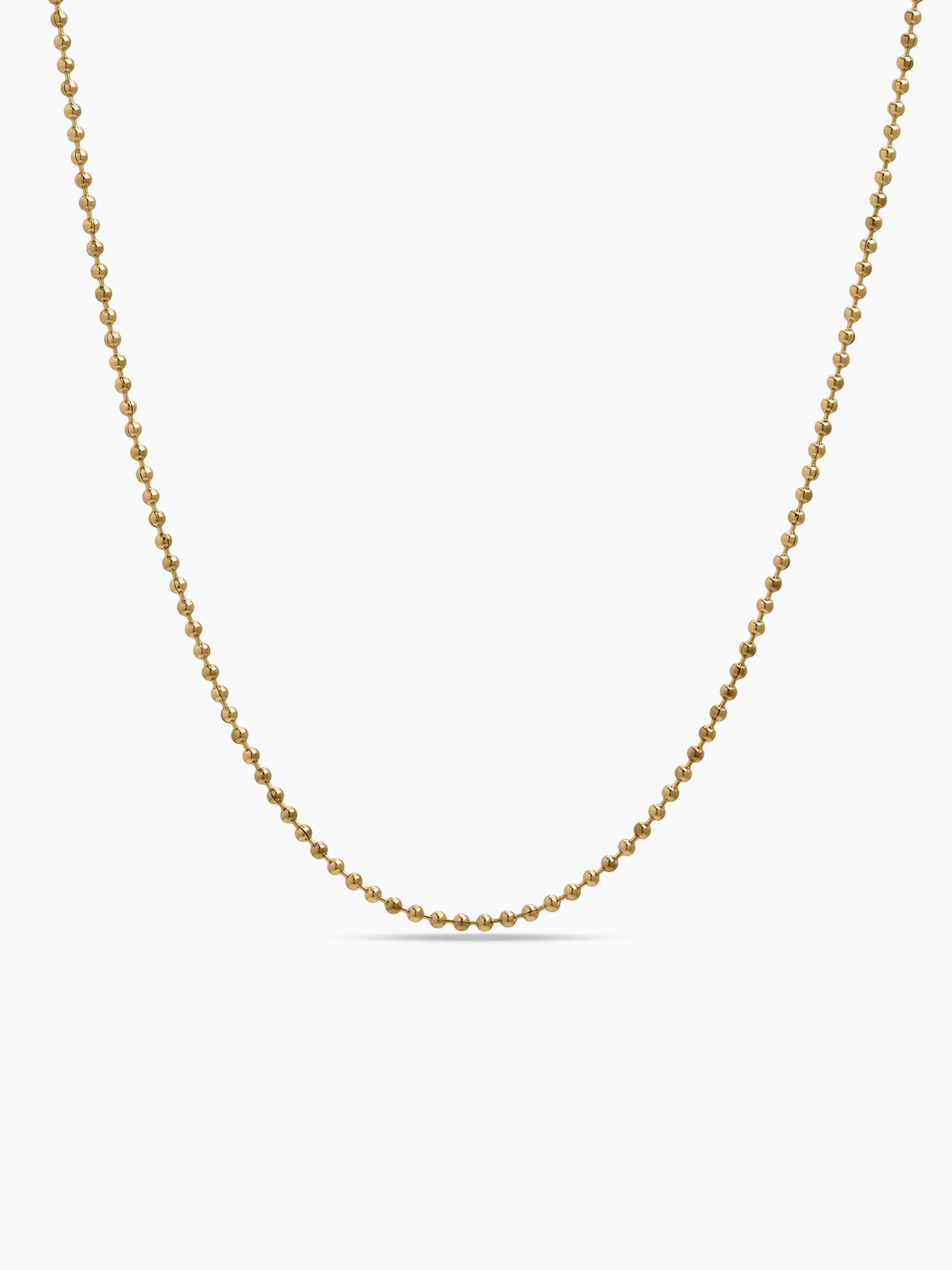 Elovia Beaded Line 18K Gold Plated Women's Chains