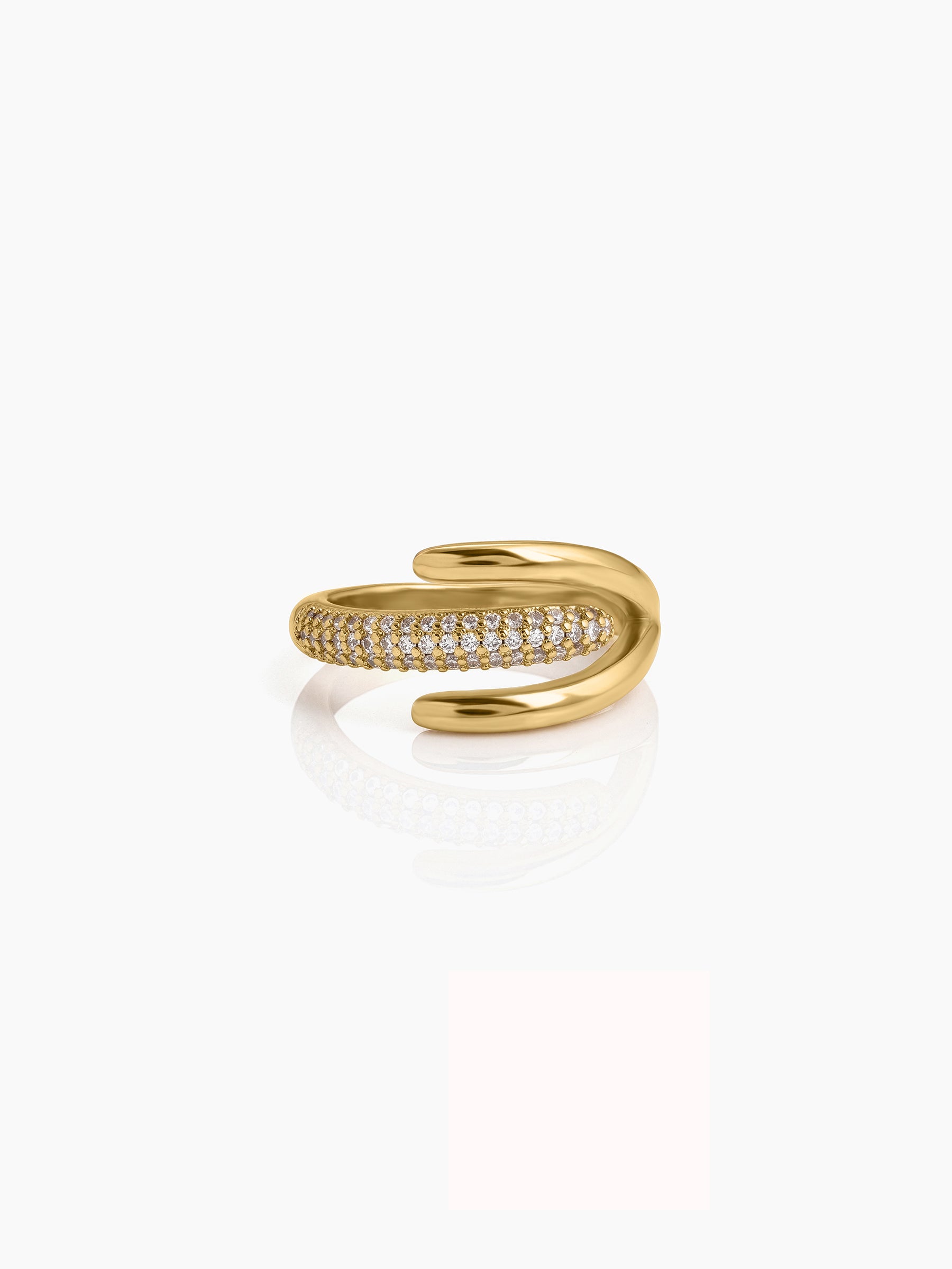 Elvora Diamond 18K Gold Plated Women's Ring - Swashaa