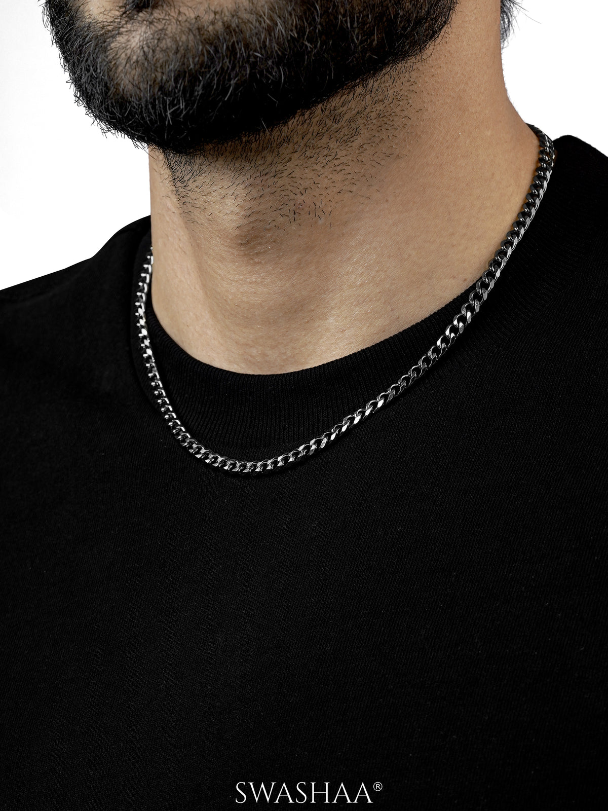 Cuban Silver 5 MM Men's Chain