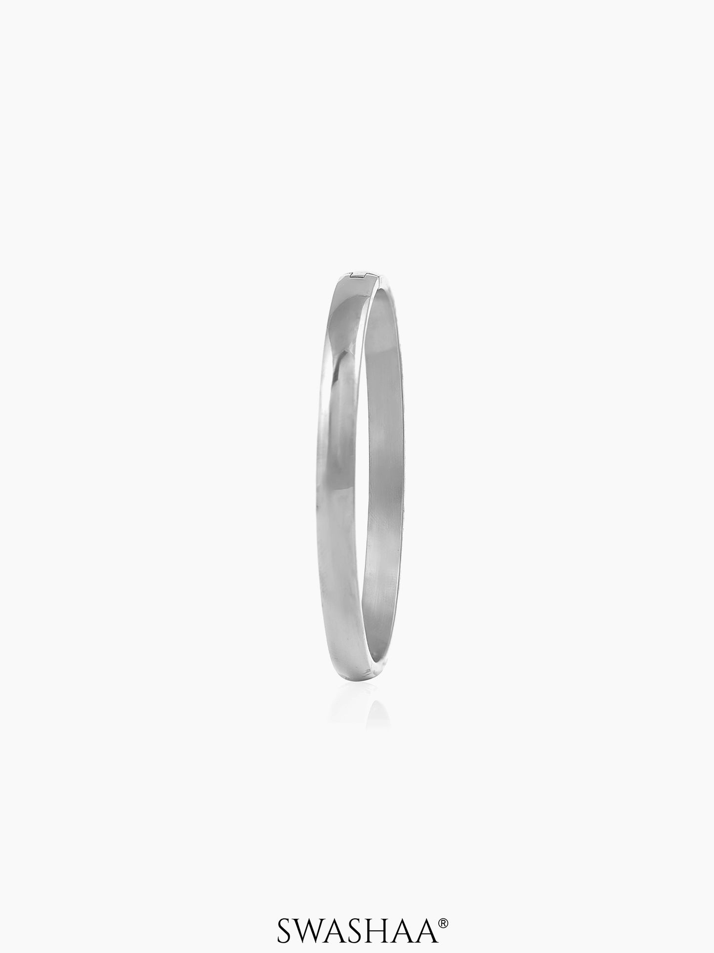 Ethan Glossy Silver Men's Kada