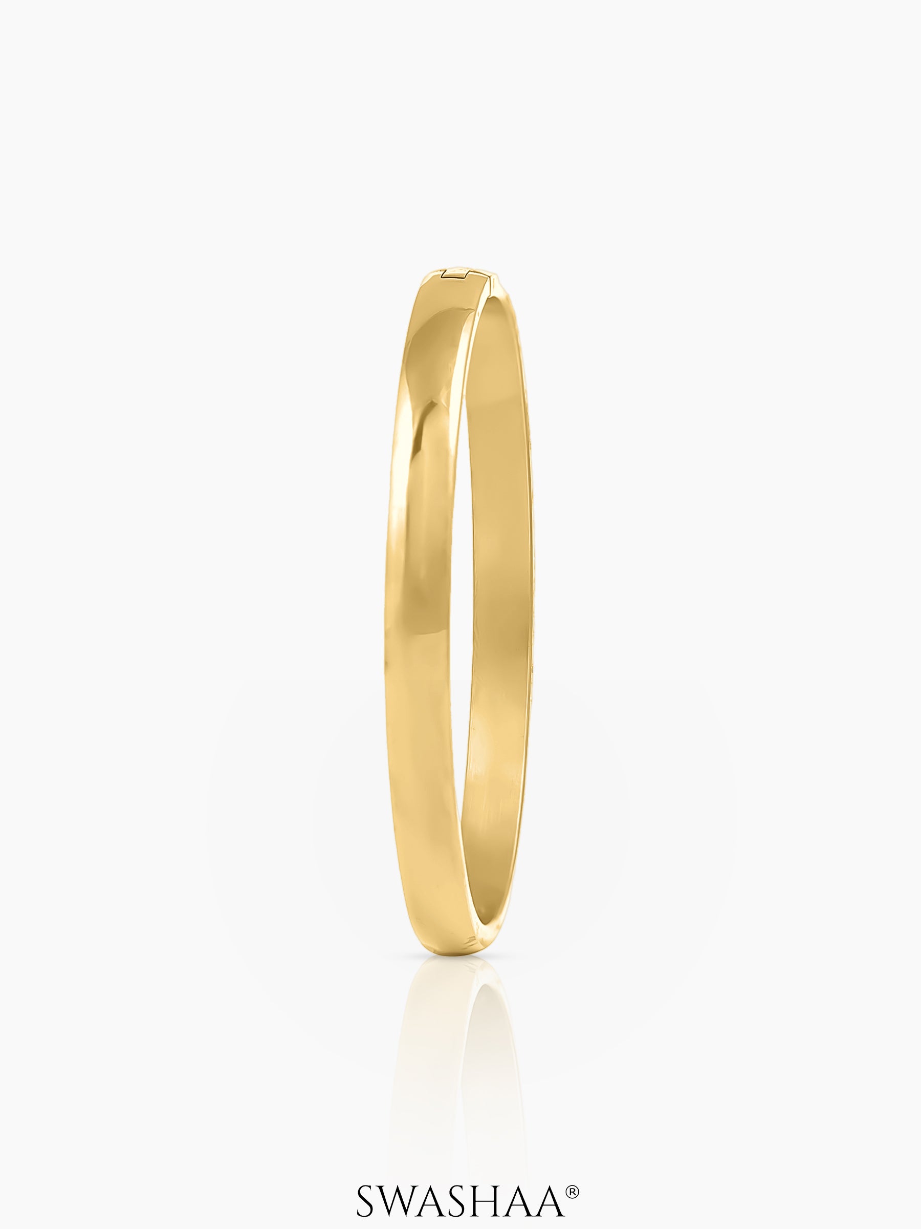 Ethan Polish Finish 18K Gold Plated Bracelet