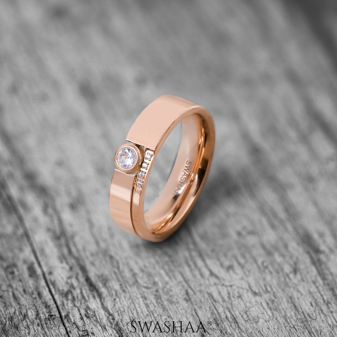 Faizo Rosegold Plated Men's Ring