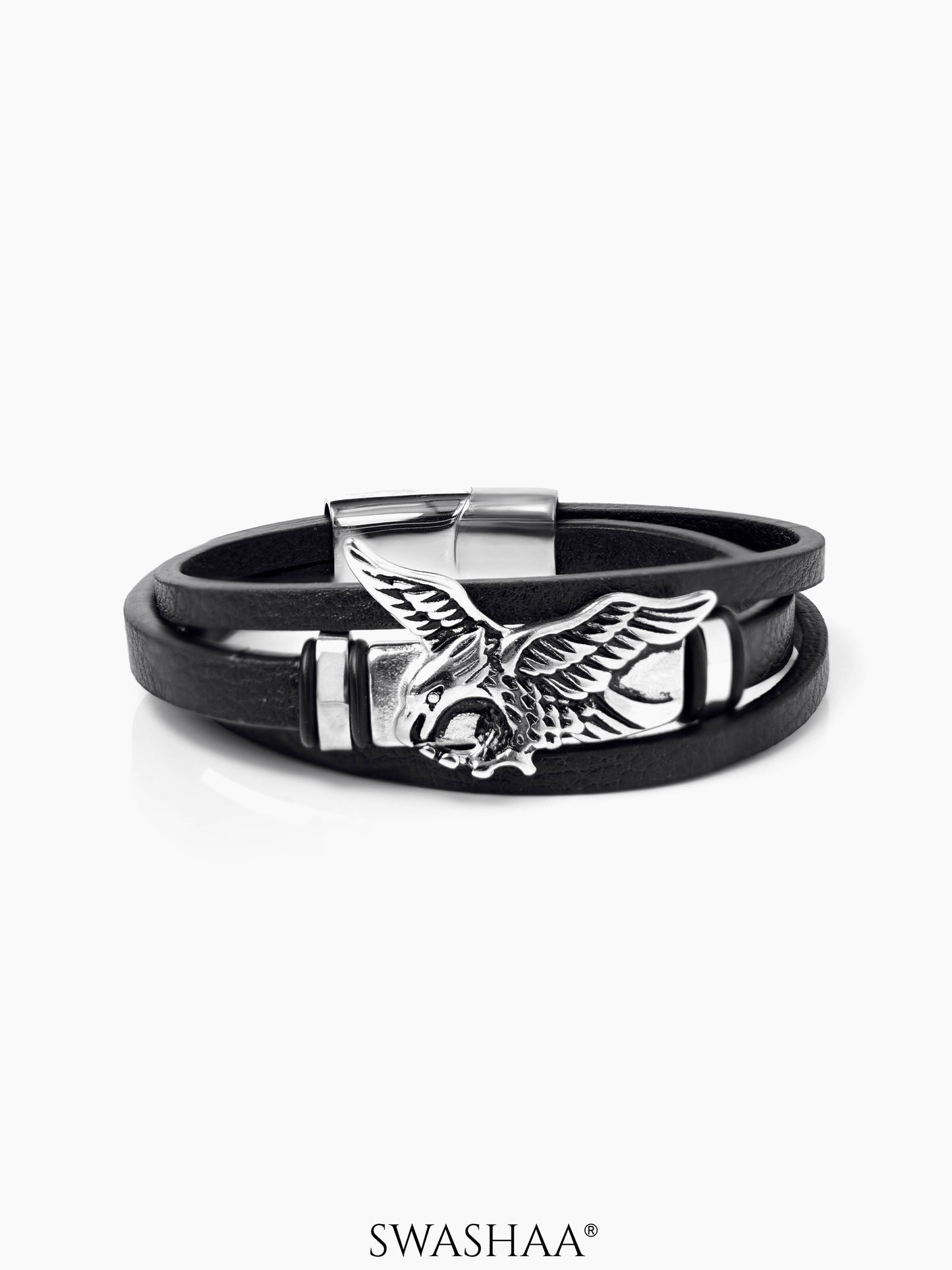Falwn Men's Leather Bracelet