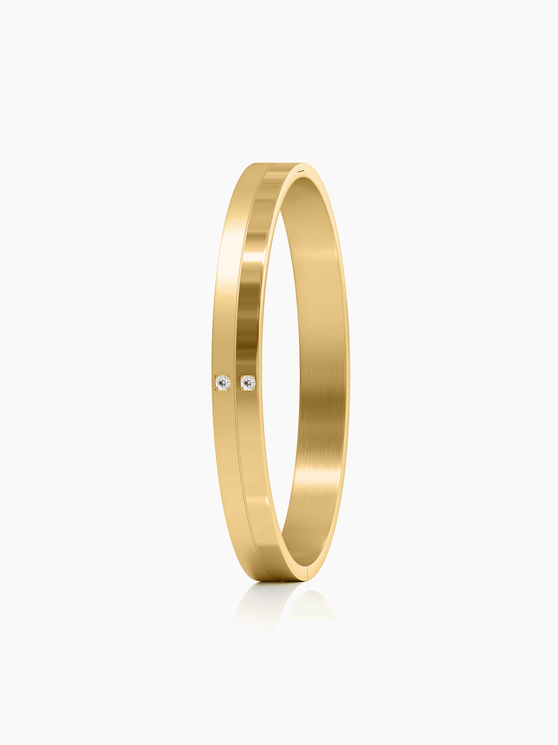 Felipe 18K Gold Plated Men's Kada - Swashaa