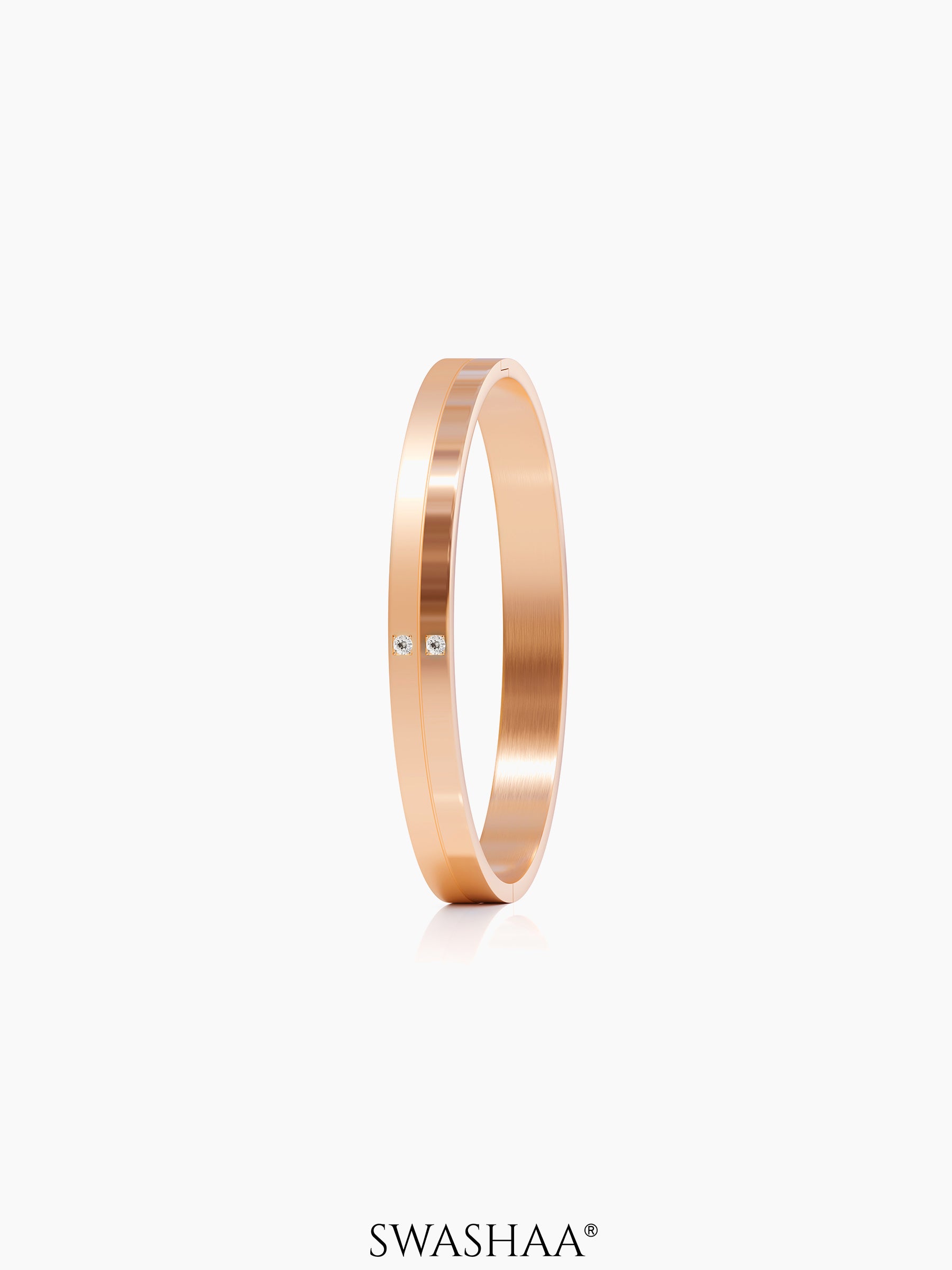 Felipe Twin Crystal Rosegold Plated Men's Kada