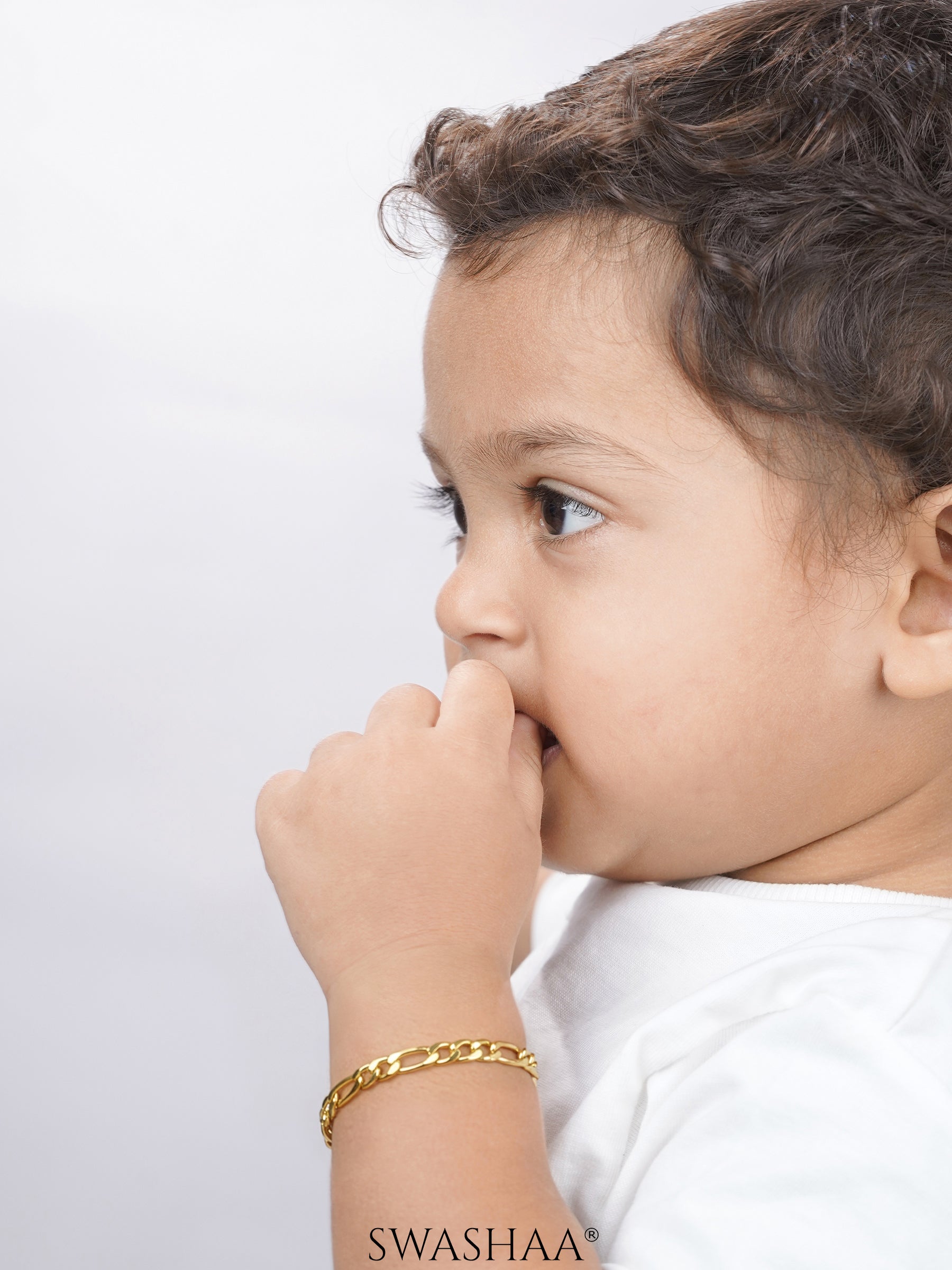 Figaro Chain 2MM Kid's Bracelet