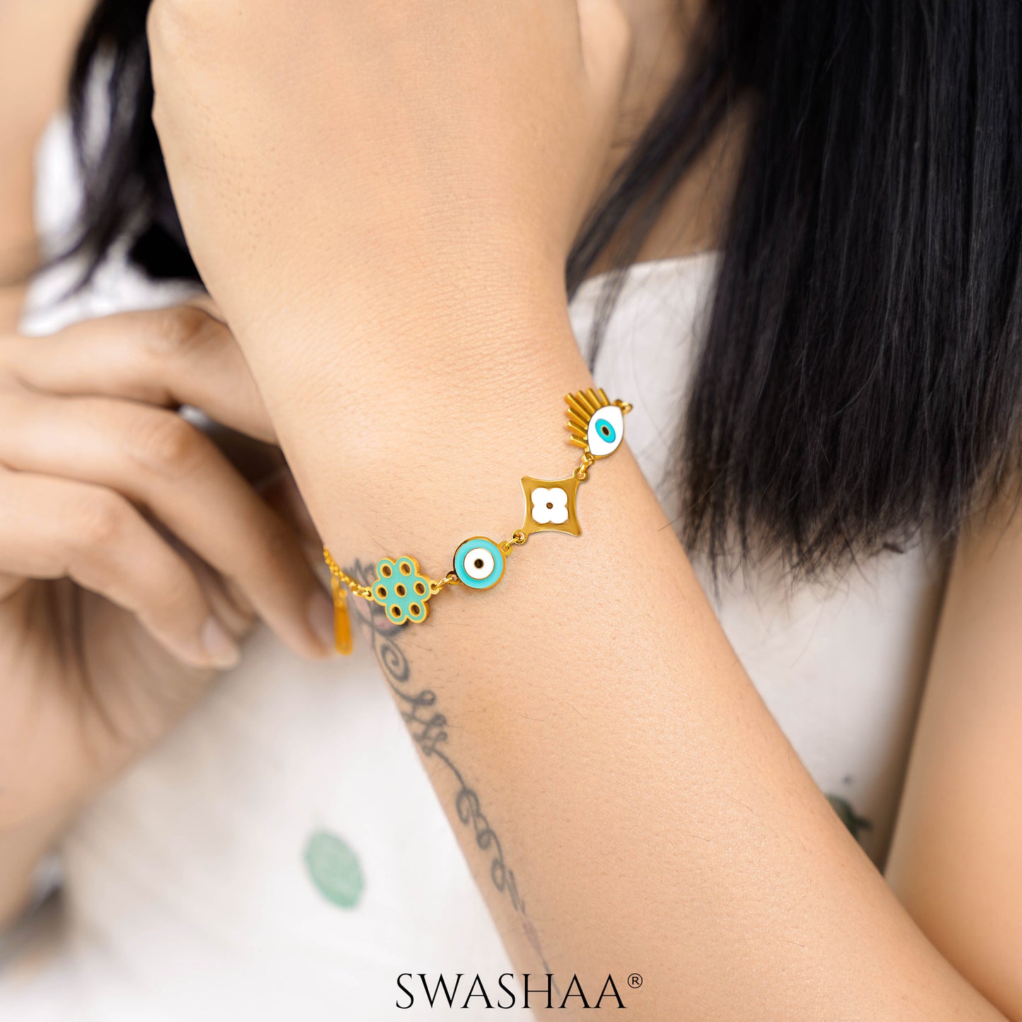 Finno Charms 18K Gold Plated Bracelet