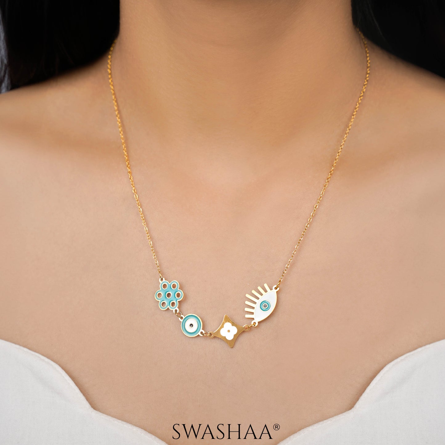 Finno Charms 18K Gold Plated Necklace