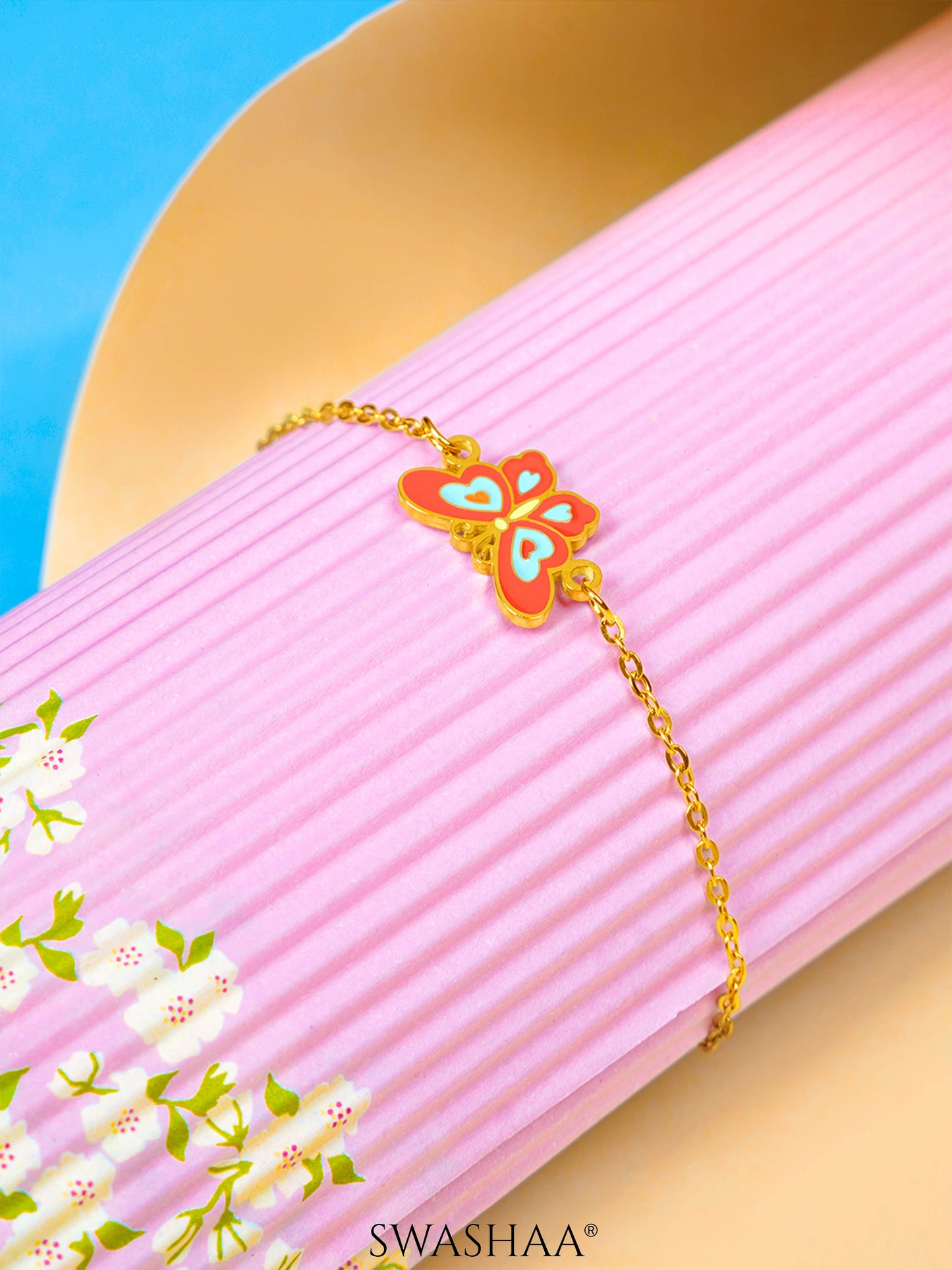 Flap-Flap Butterfly 18K Gold Plated Kid's Bracelet