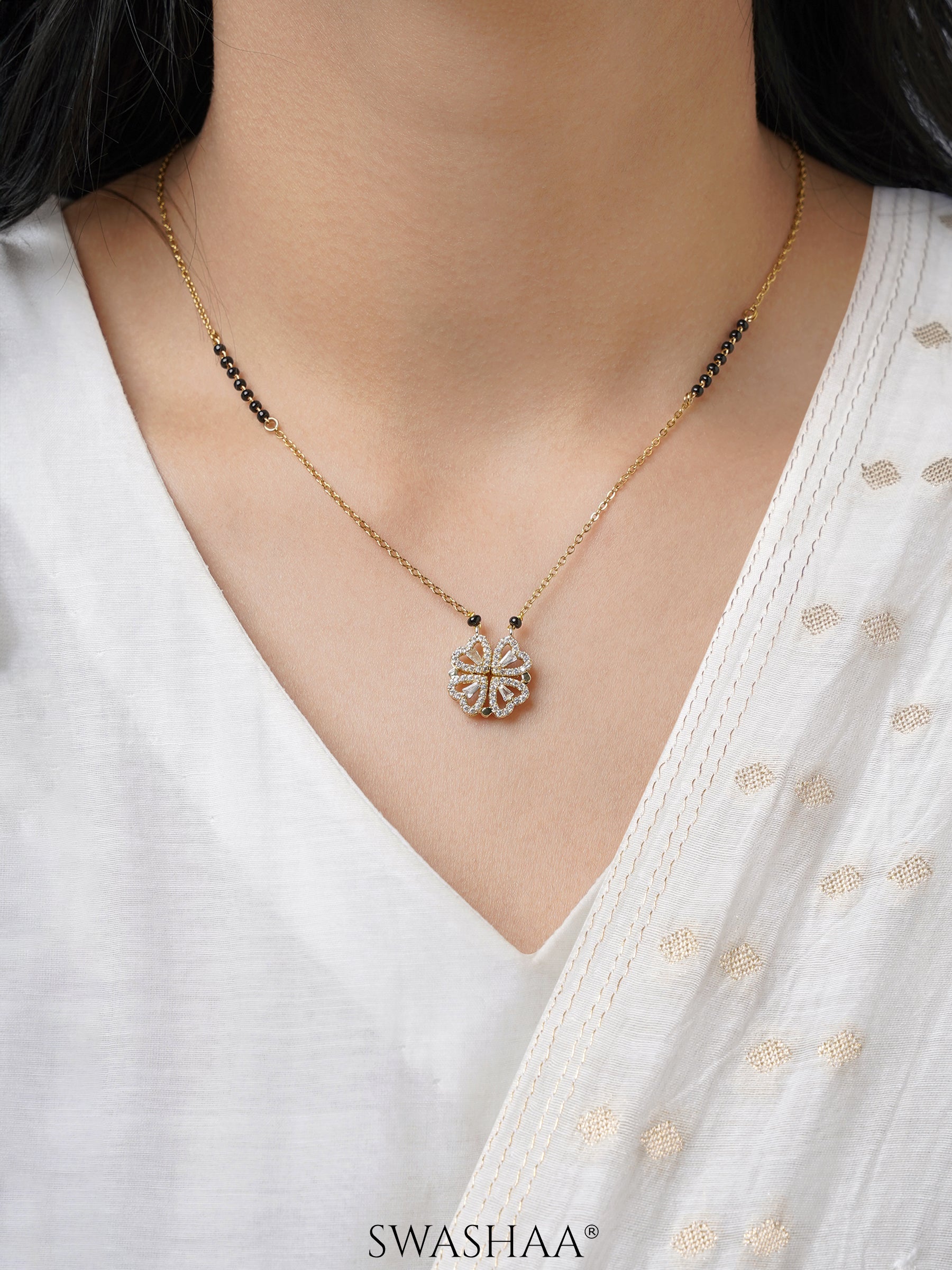 Gleaming Clover Mangalsutra